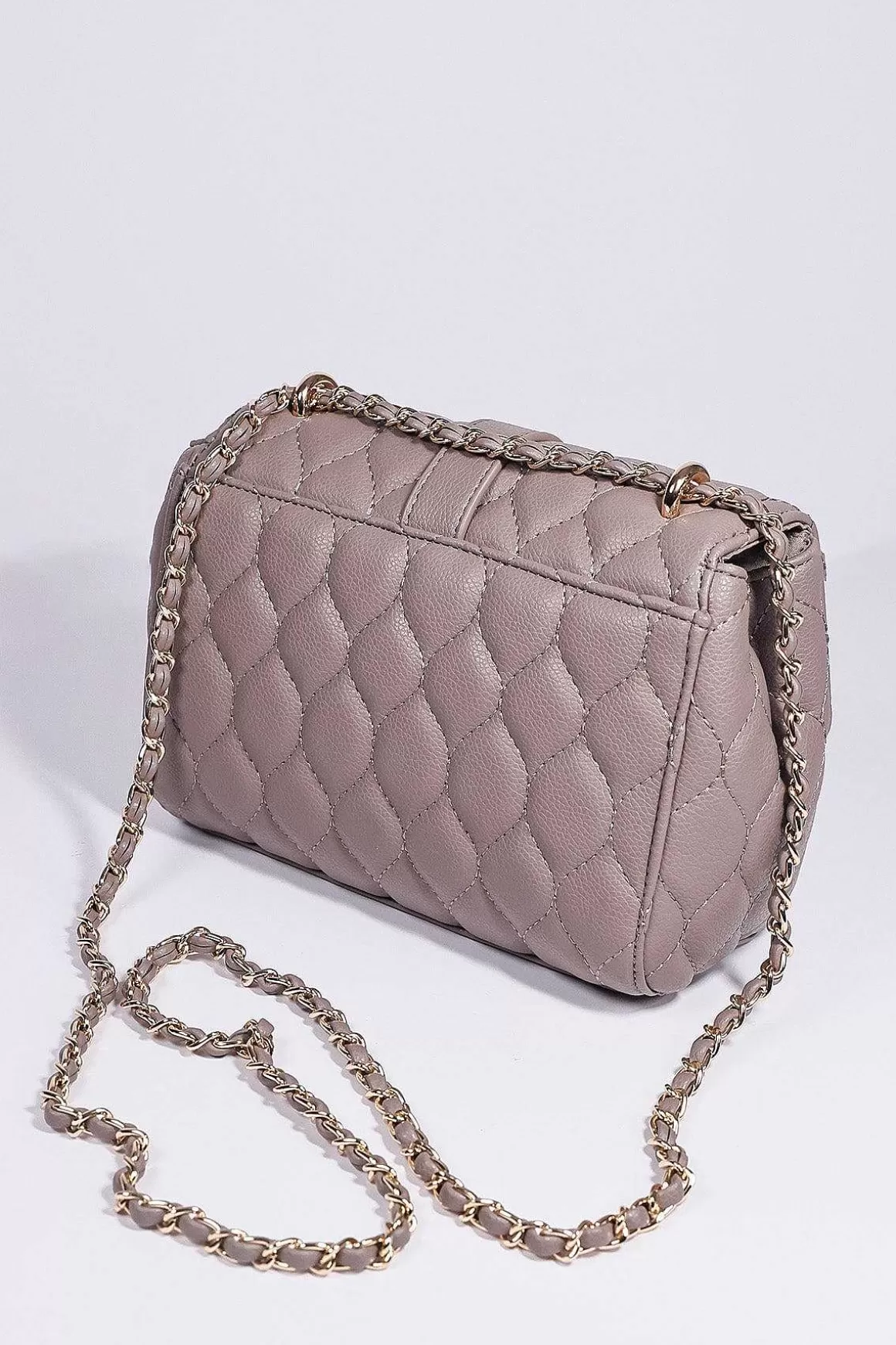 SOUL Accessories Quilted Petite Crossbody In Mink Cheap