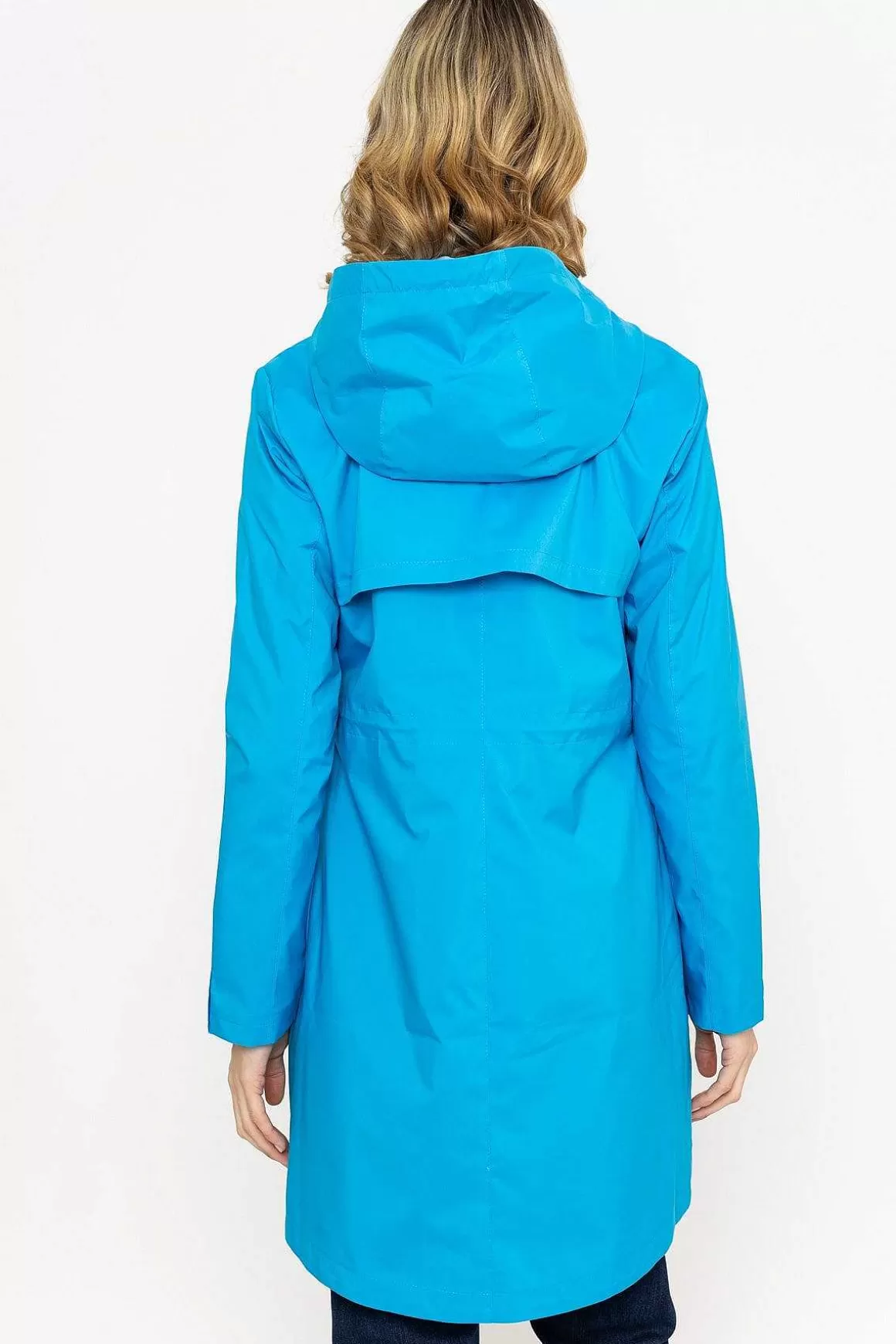 Kelly & Grace Weekend Rain Mac In Blue New