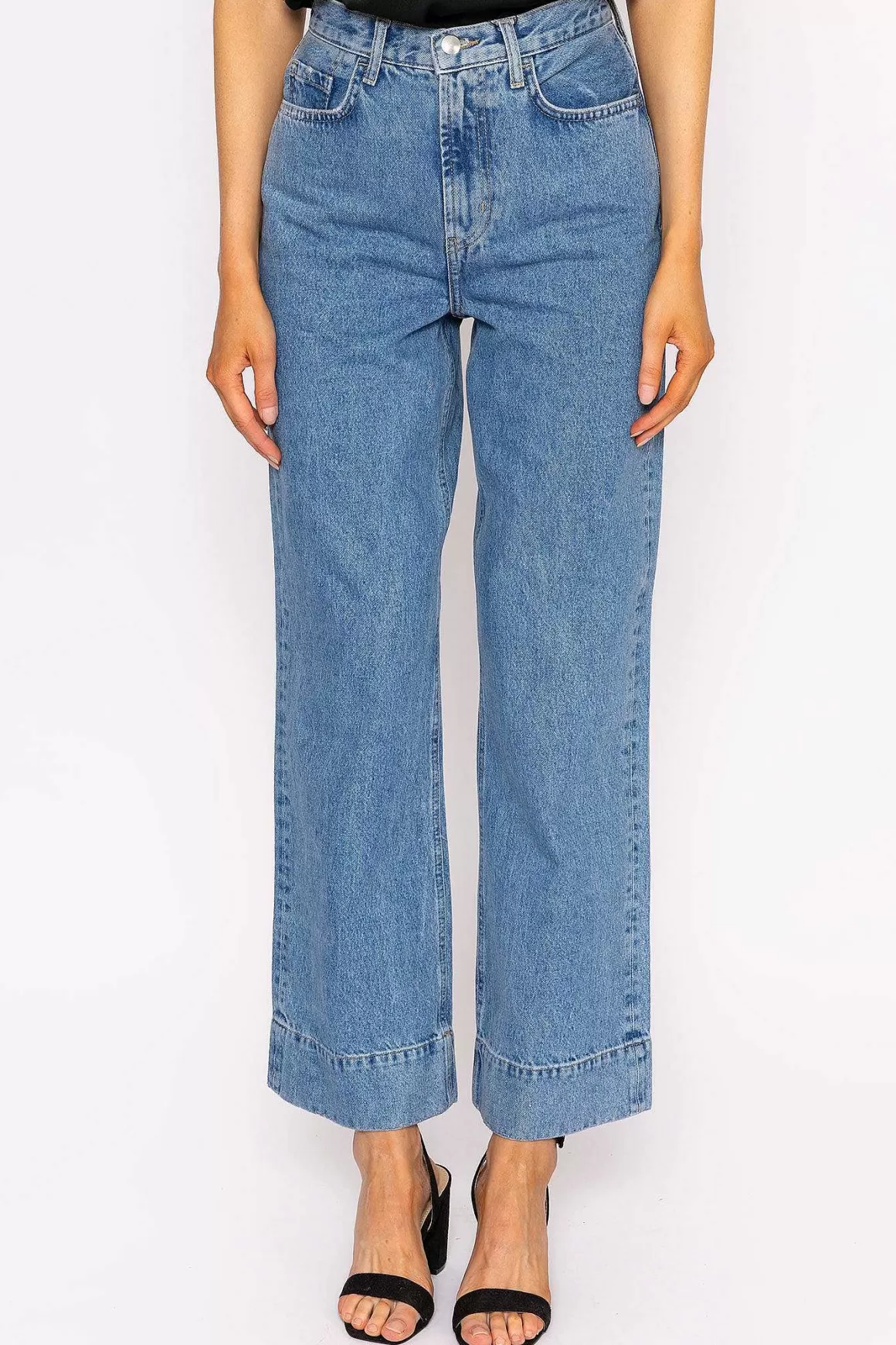 Vero Moda Rebecca Wide Jeans In Denim 32\\ Clearance