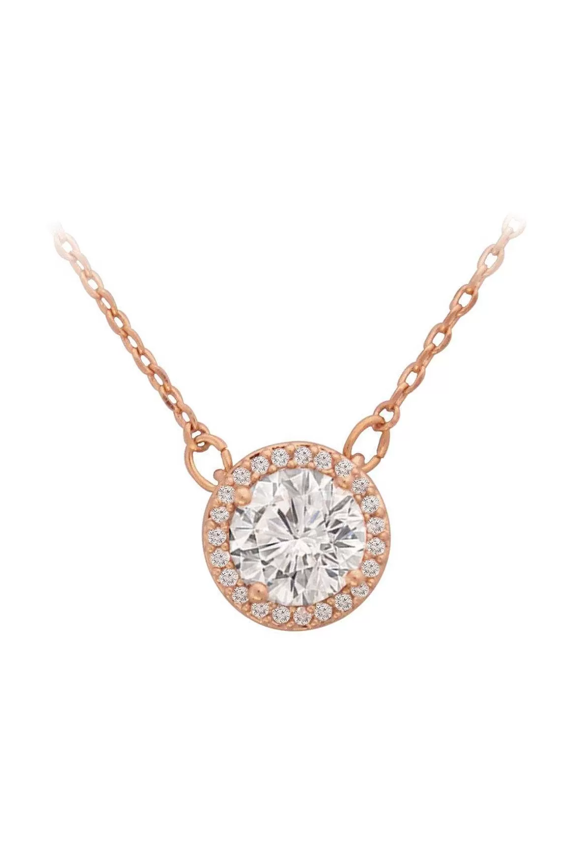 Tipperary Crystal Jewellery Rose Gold Disc Drop Pendant Shop