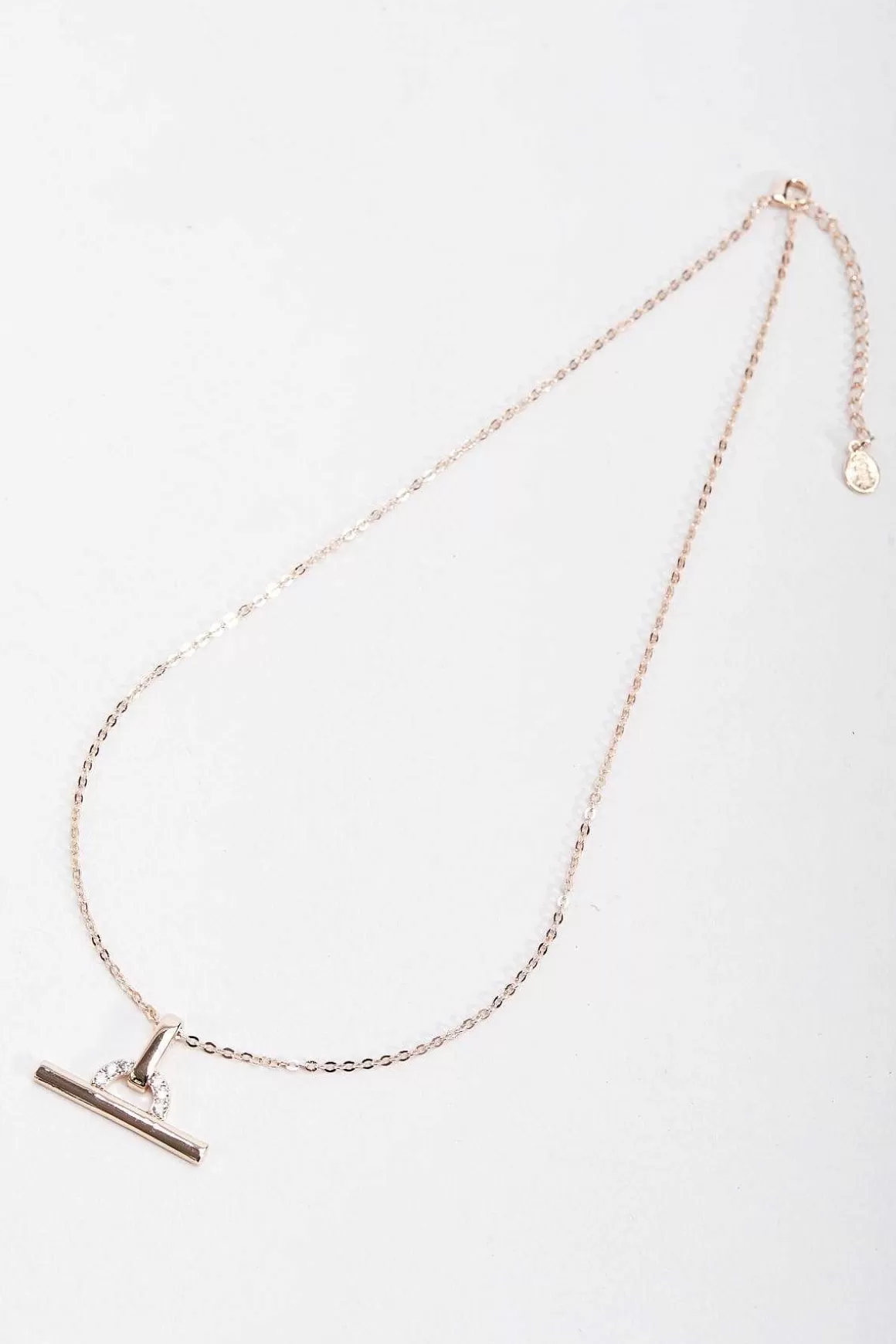 Soul Jewellery Rose Gold T-Bar Charm Necklace Best Sale