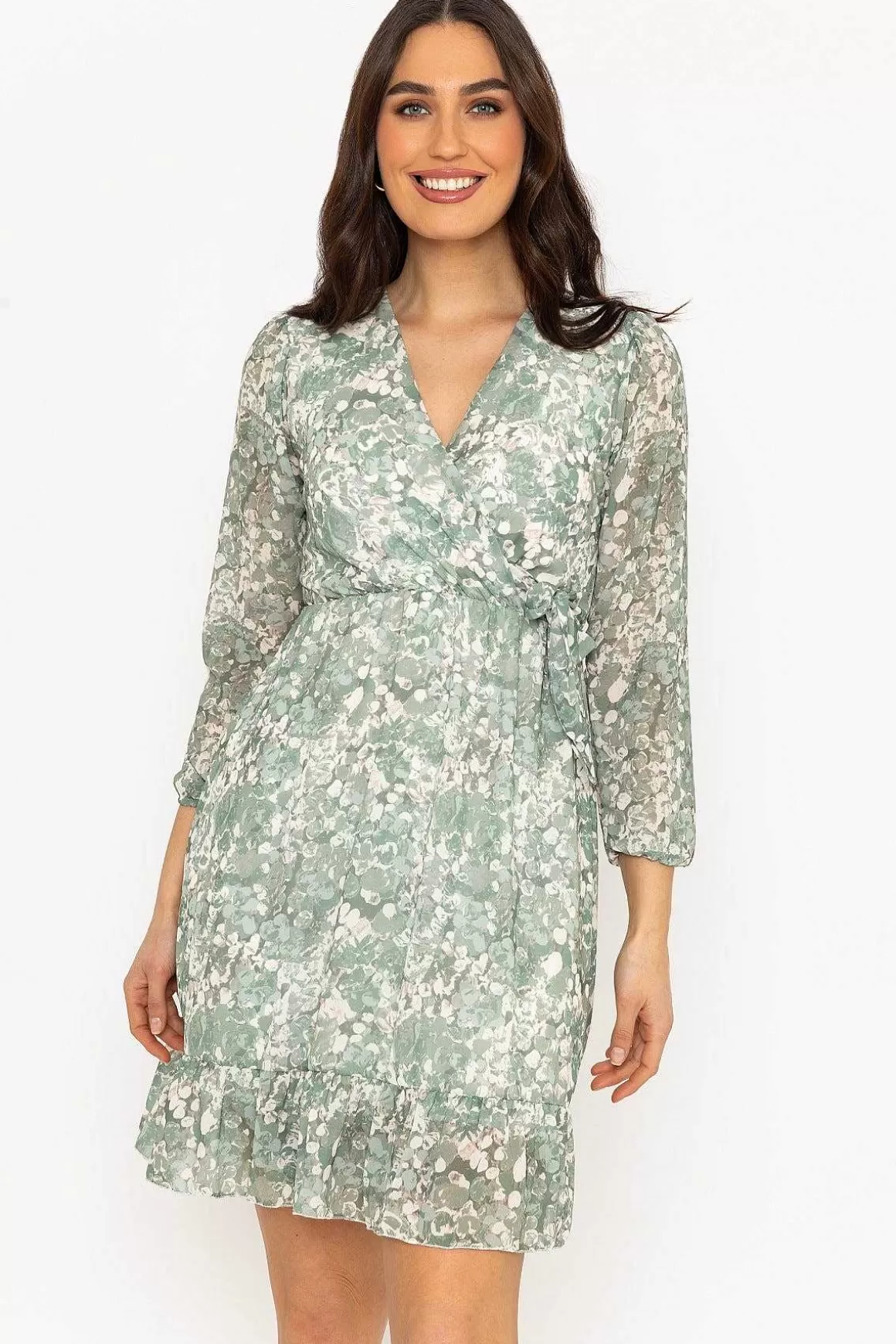 Pala D'oro Rosie Dress In Khaki Flash Sale