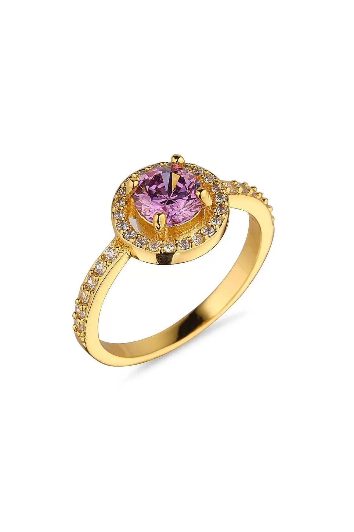 Knight & Day Round Amethyst Ring Size 7 Best Sale