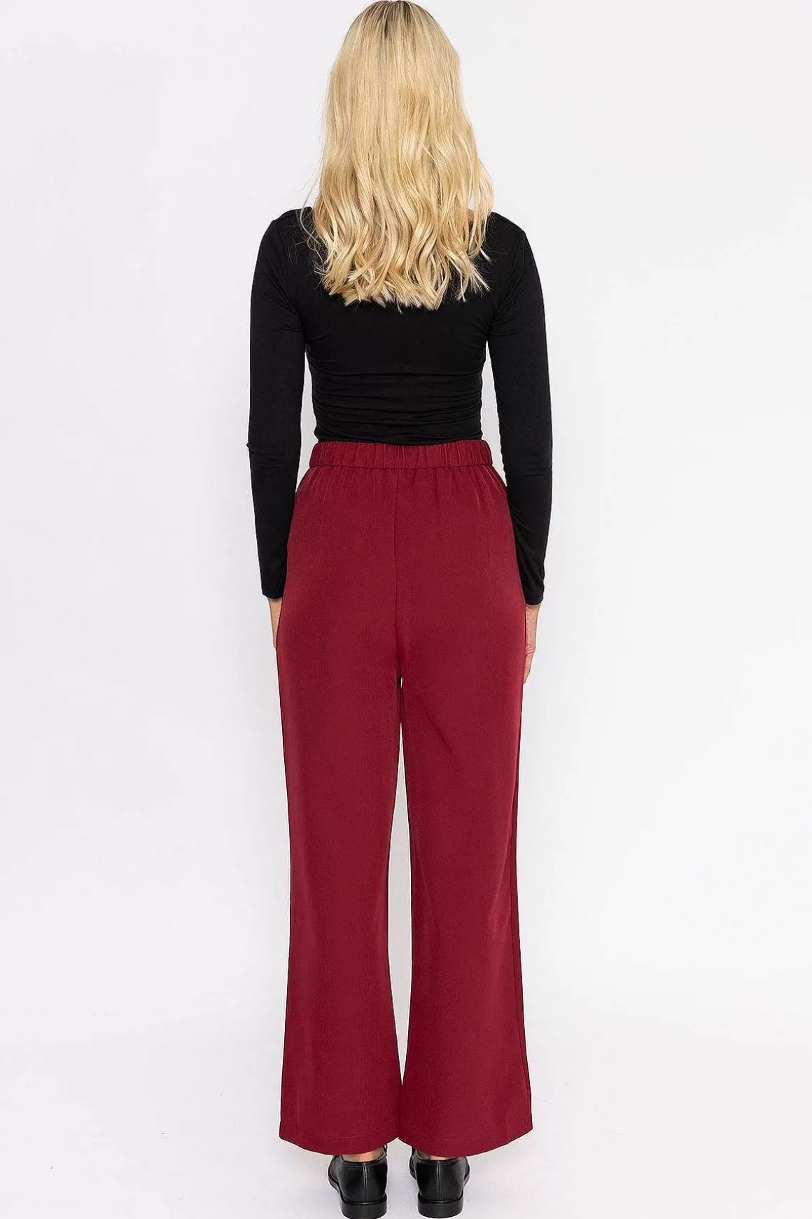 Rowen Avenue Rubix Pant In Burgundy Fashion