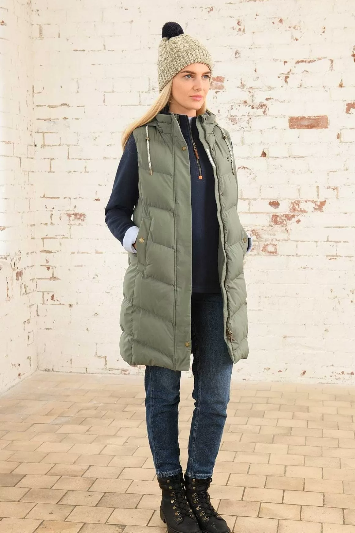 Lighthouse Savannah Gilet In Khaki Clearance