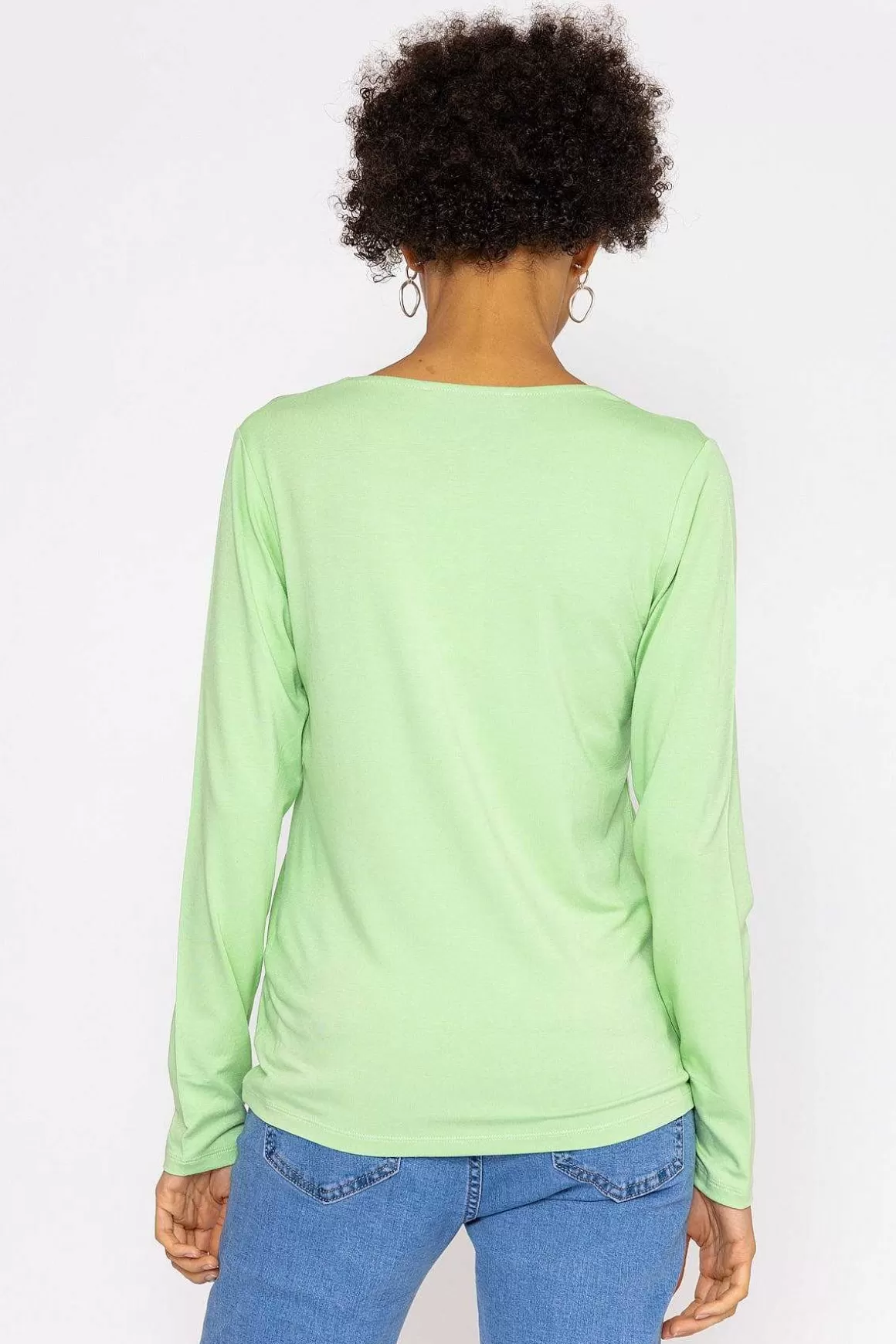 Kelly & Grace Weekend Scoop Neck Tee In Mint Flash Sale