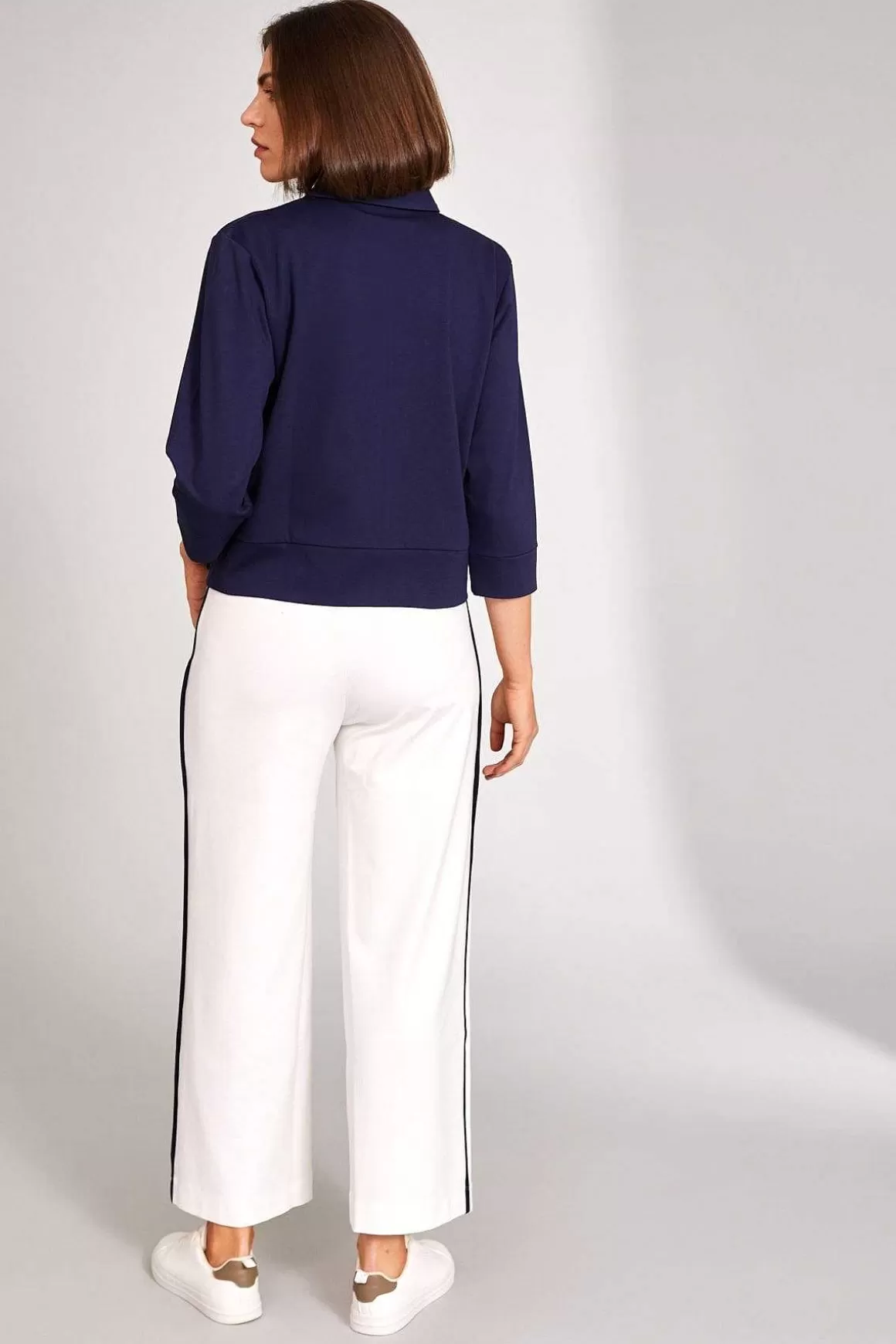 Peruzzi Side Stripe Trouser In Ecru Best Sale