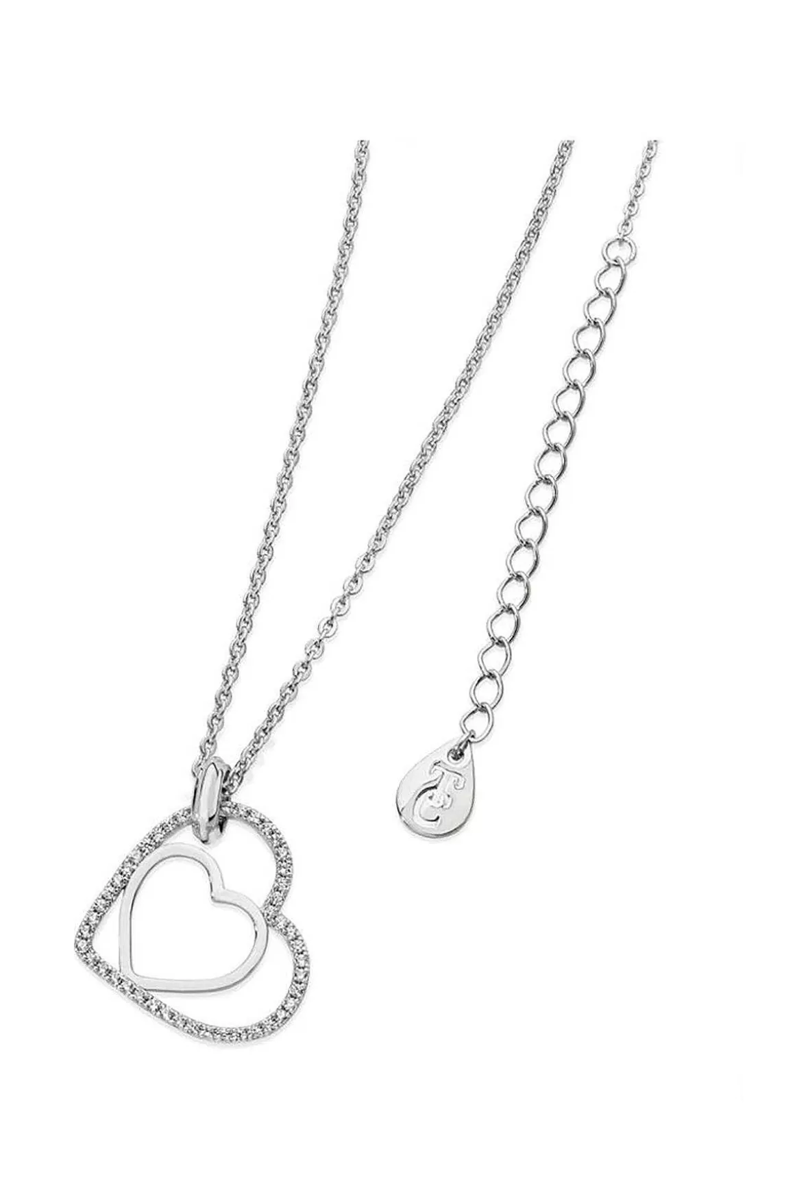 Tipperary Crystal Jewellery Silver Floating Heart Pendant Store