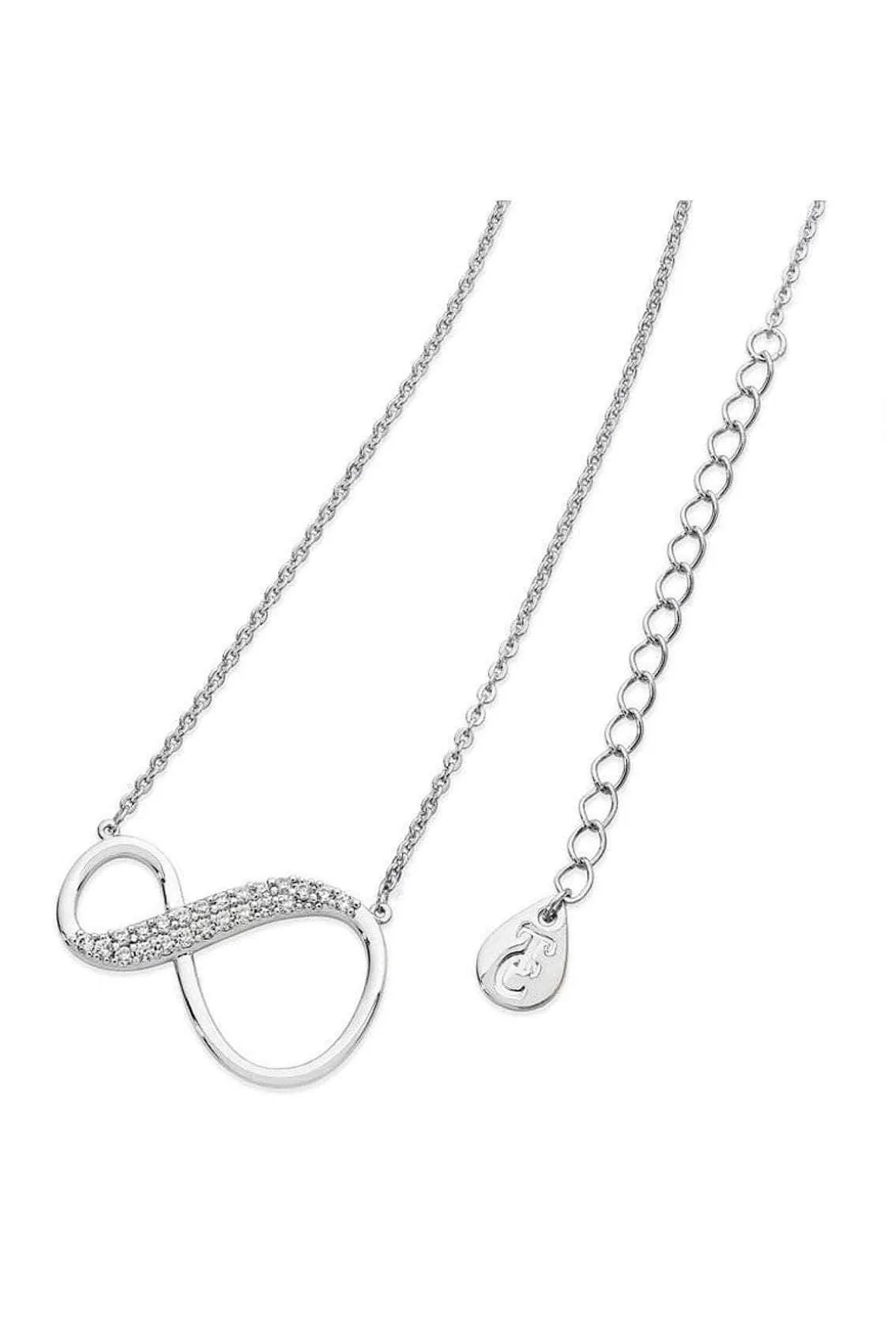 Tipperary Crystal Jewellery Silver Infinity Pendant Best