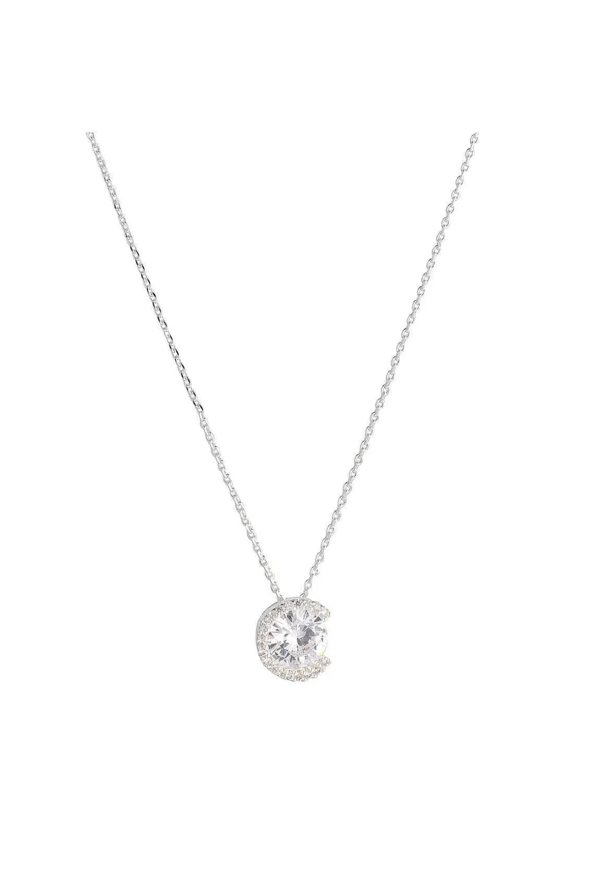 Knight & Day Silver Solitaire Pendant Clearance