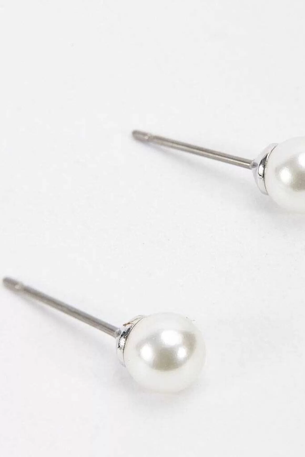 Soul Jewellery Silver Tone Pearl Stud Earring Sale