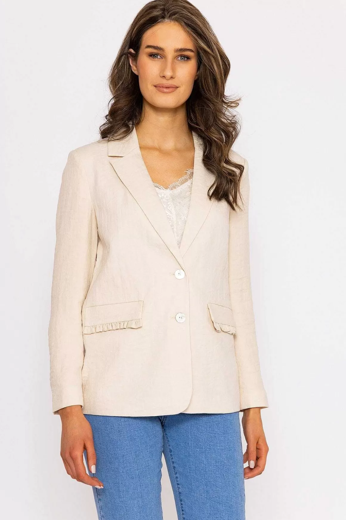 Vero Moda Simana Classic Blazer In Cream Store