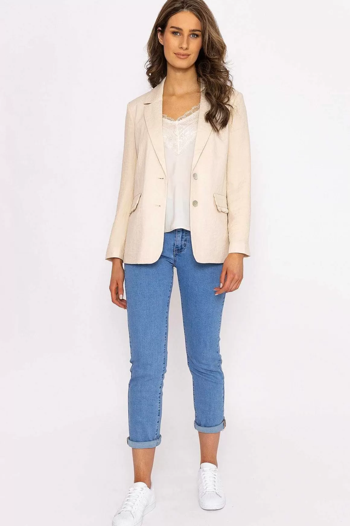 Vero Moda Simana Classic Blazer In Cream Store