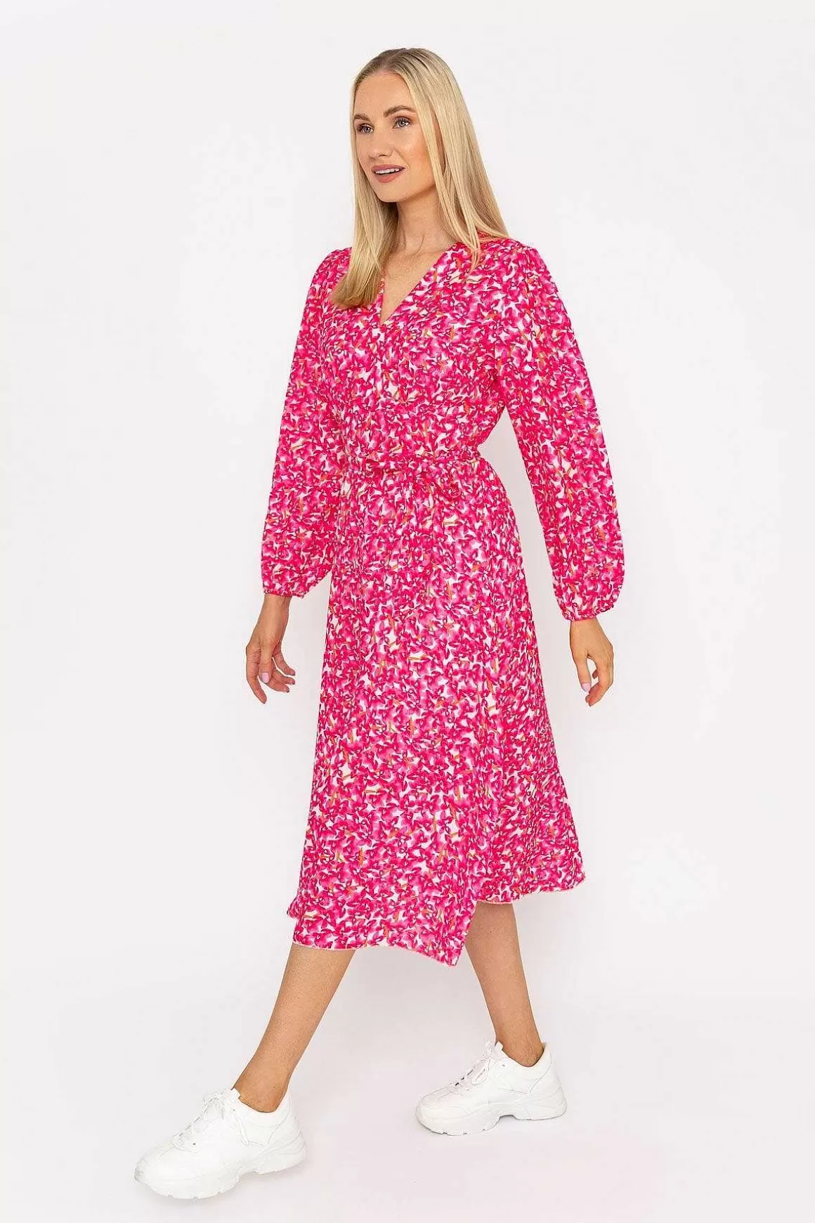 Pala D'oro Sinead Midi Dress In Pink Clearance