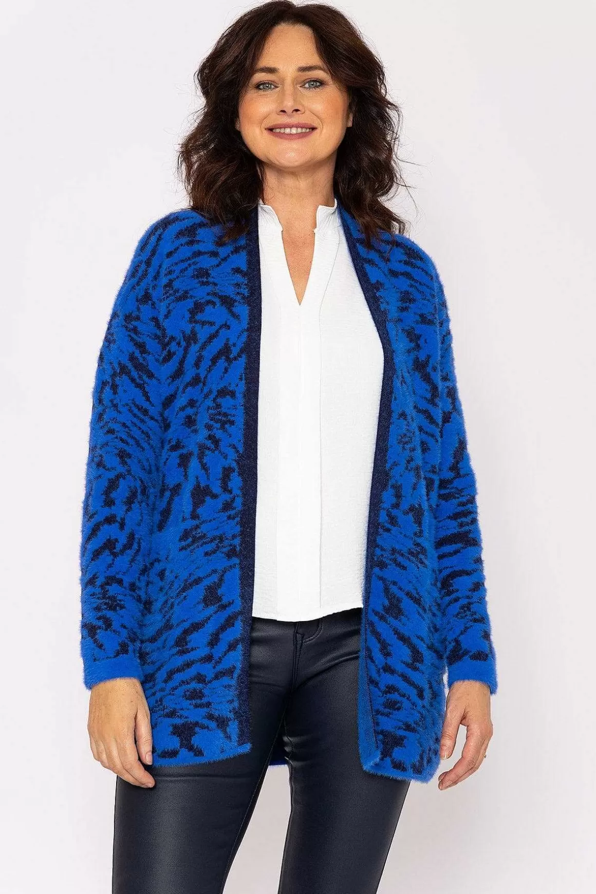 Voulez Vous Soft Touch Cardigan In Blue Discount