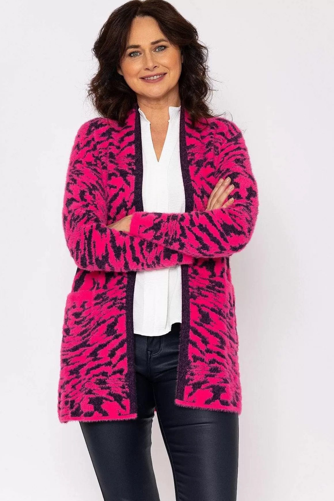 Voulez Vous Soft Touch Cardigan In Pink New