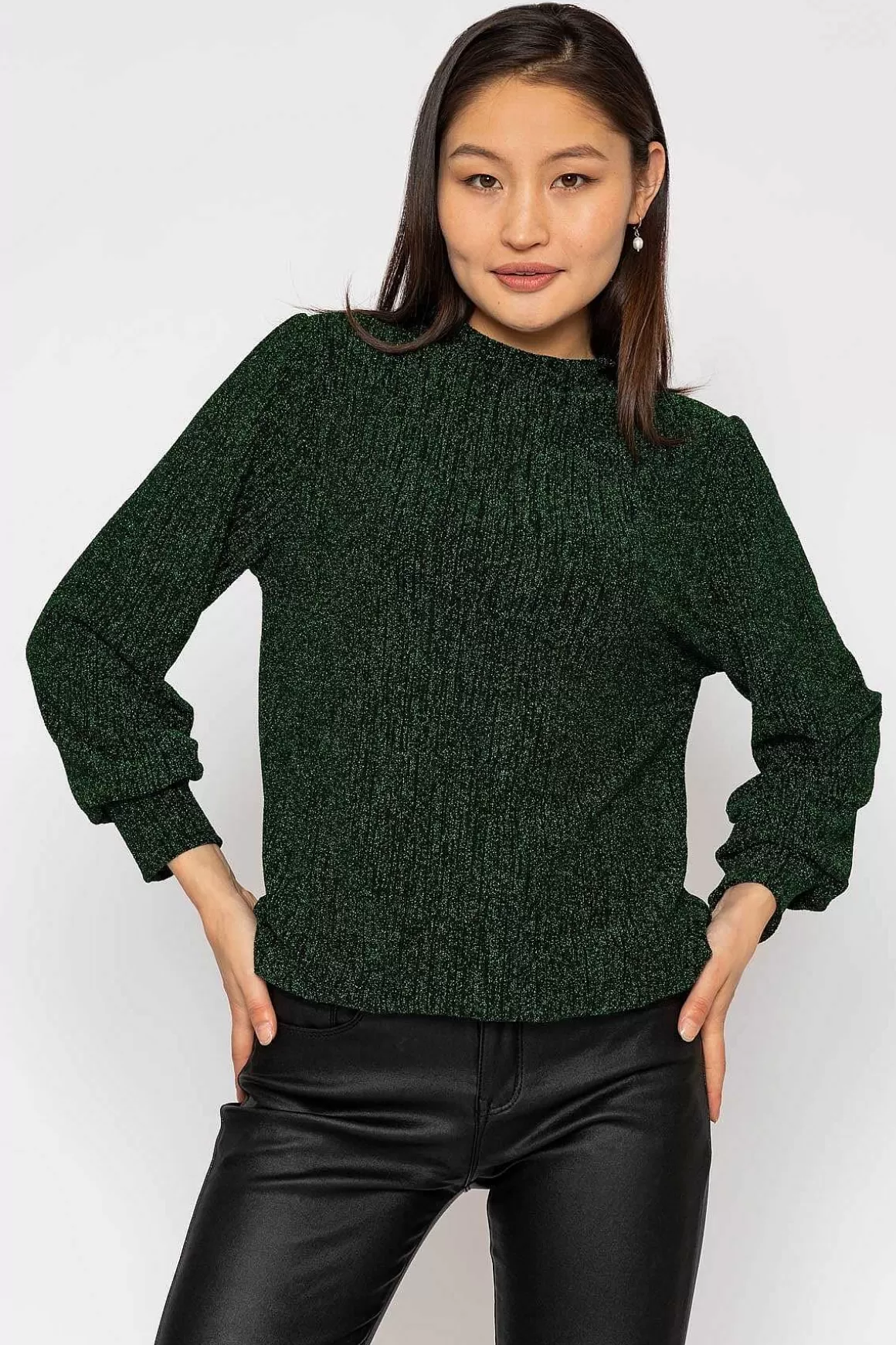 Pala D'oro Sparkle Top In Green Outlet