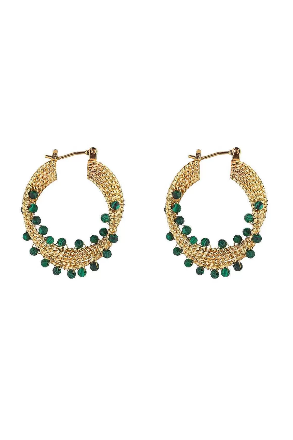 Knight & Day Spiral Green Earrings Hot