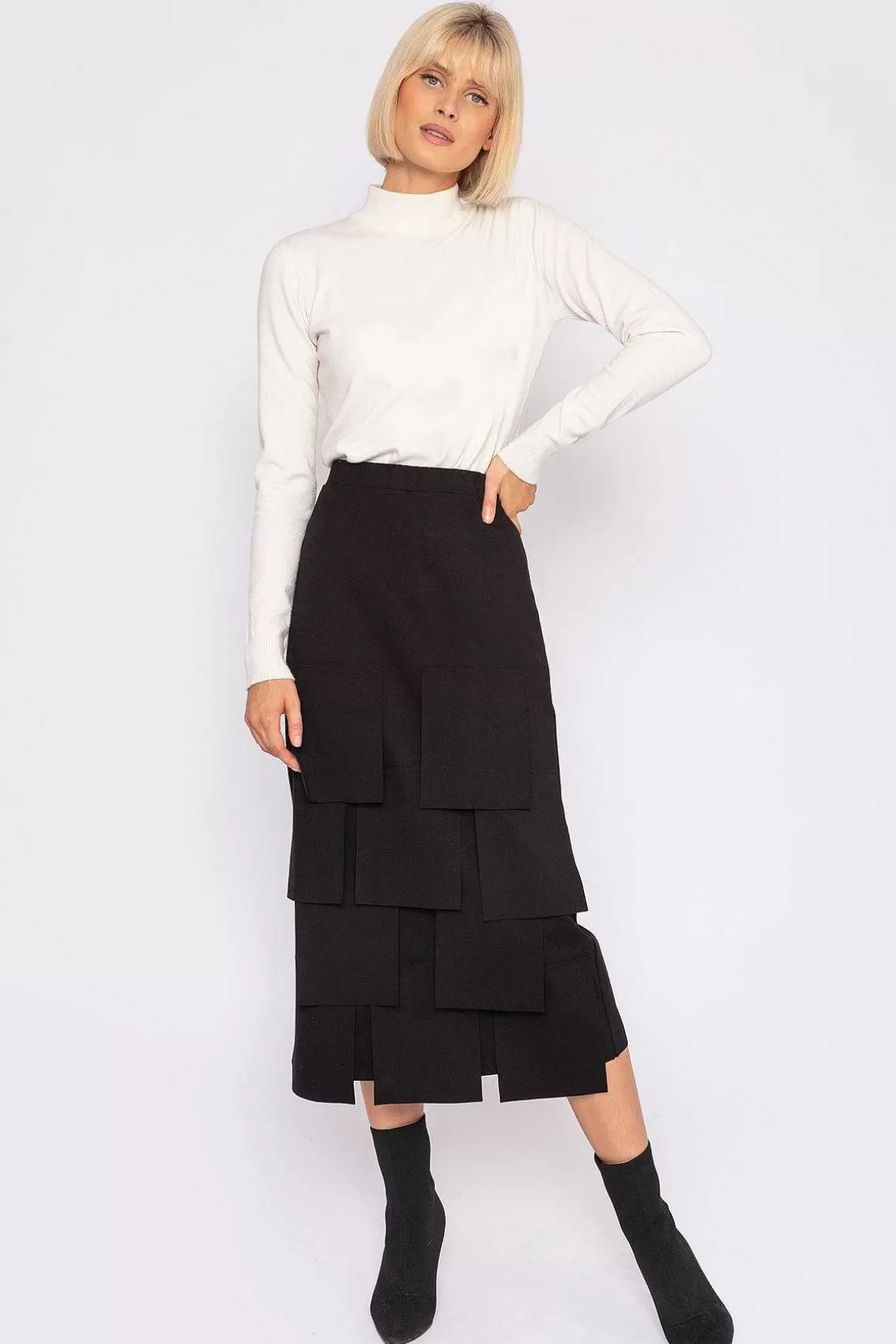 Peruzzi Squares Skirt In Black Best