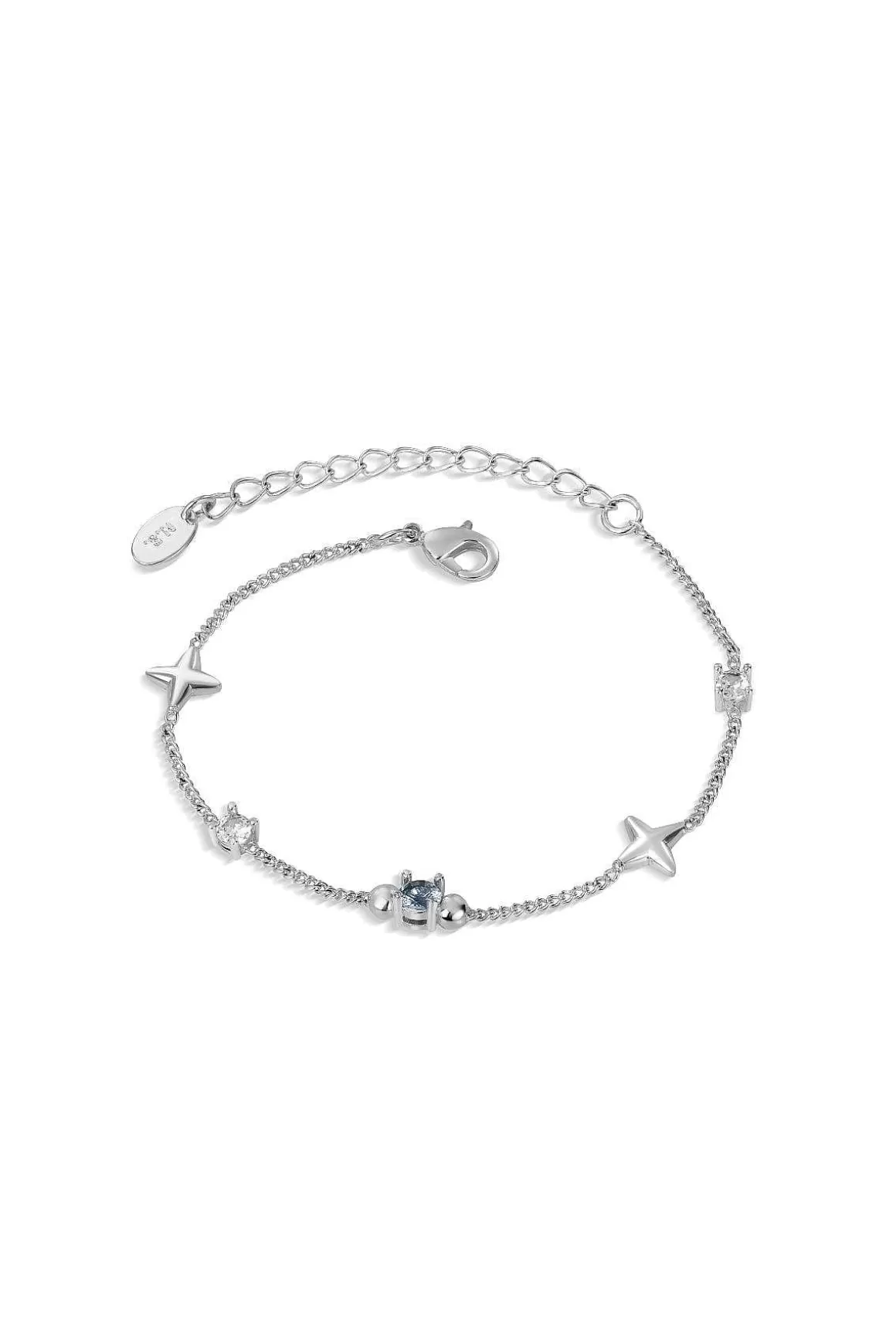 Newbridge Silverware Jewellery Star Bracelet With Blue Stones Flash Sale