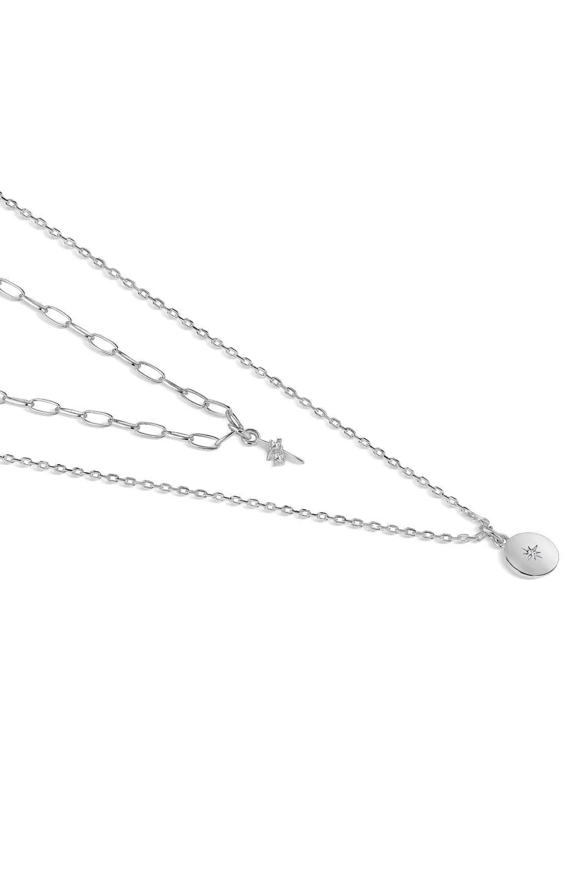 Newbridge Silverware Jewellery Star Double Chain Pendant Cheap