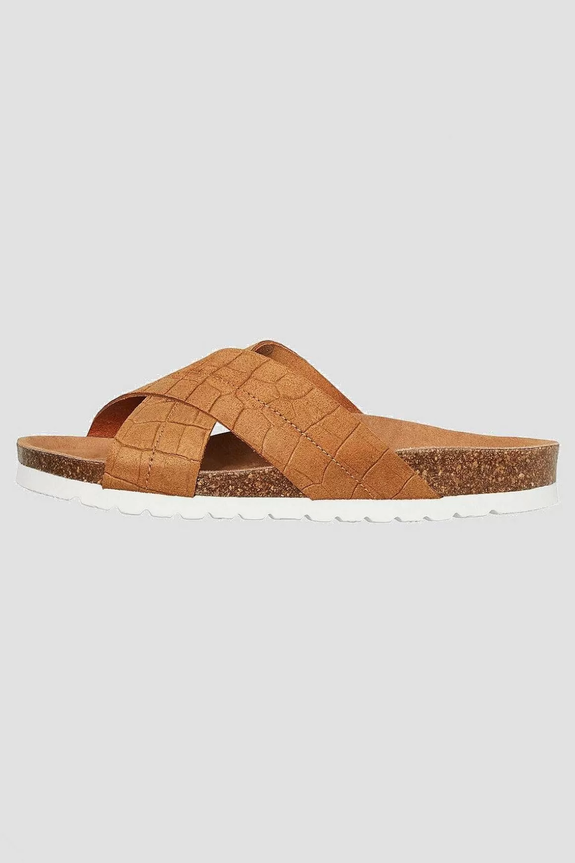 Vero Moda Stina Leather Sandals In Camel Online