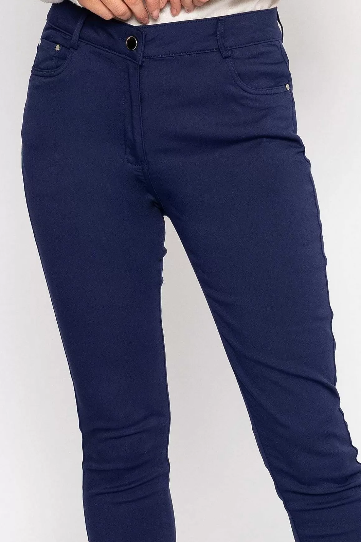 Voulez Vous Strech Trousers In Navy Sale