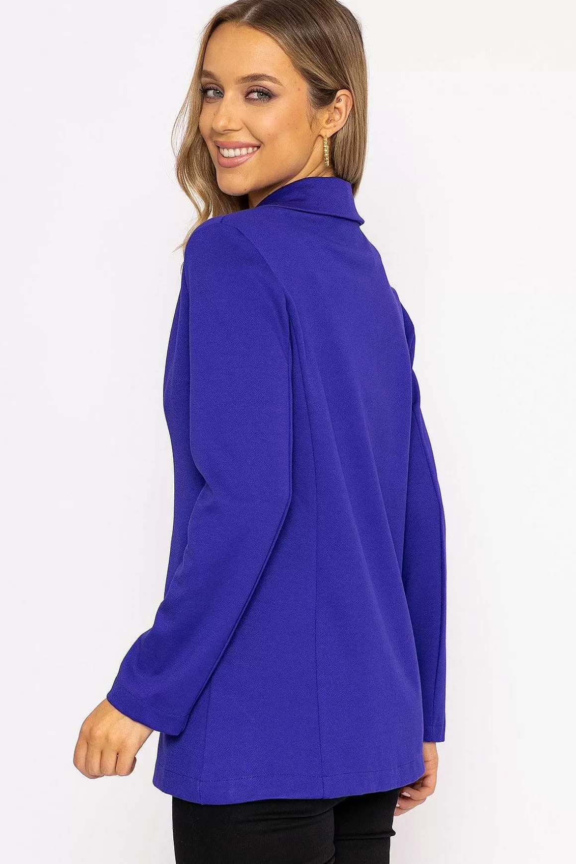 Rowen Avenue Stretch Twill Blazer In Purple Best Sale