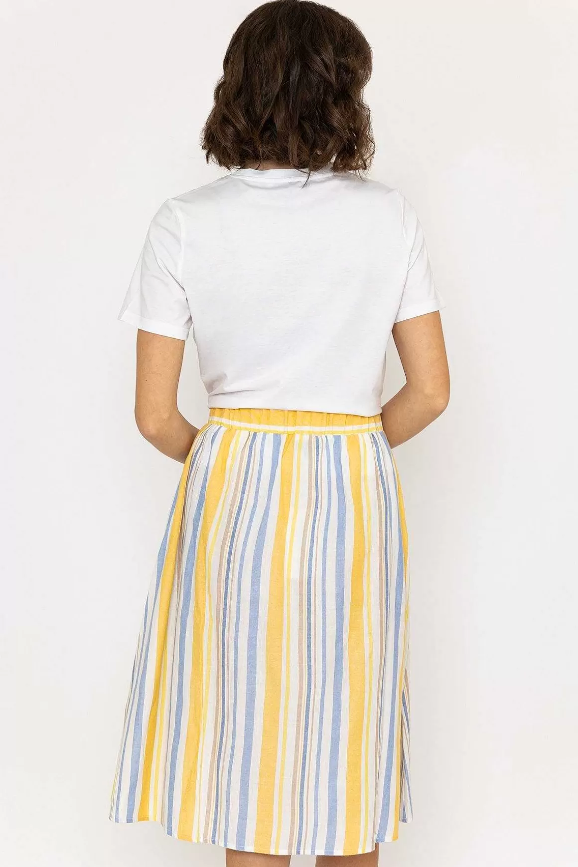 Rowen Avenue Stripe Midi Skirt Discount