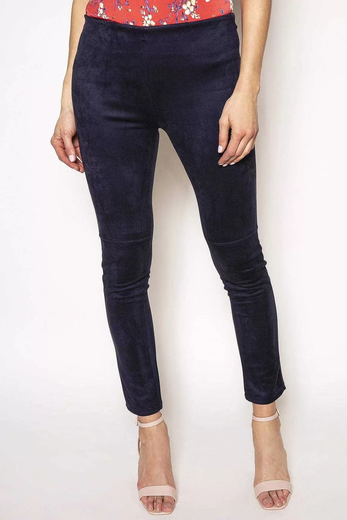 J'aime la Vie Suedette Trousers In Navy Cheap