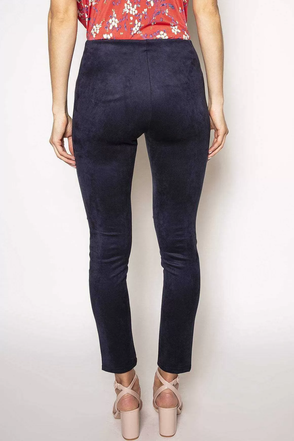 J'aime la Vie Suedette Trousers In Navy Cheap