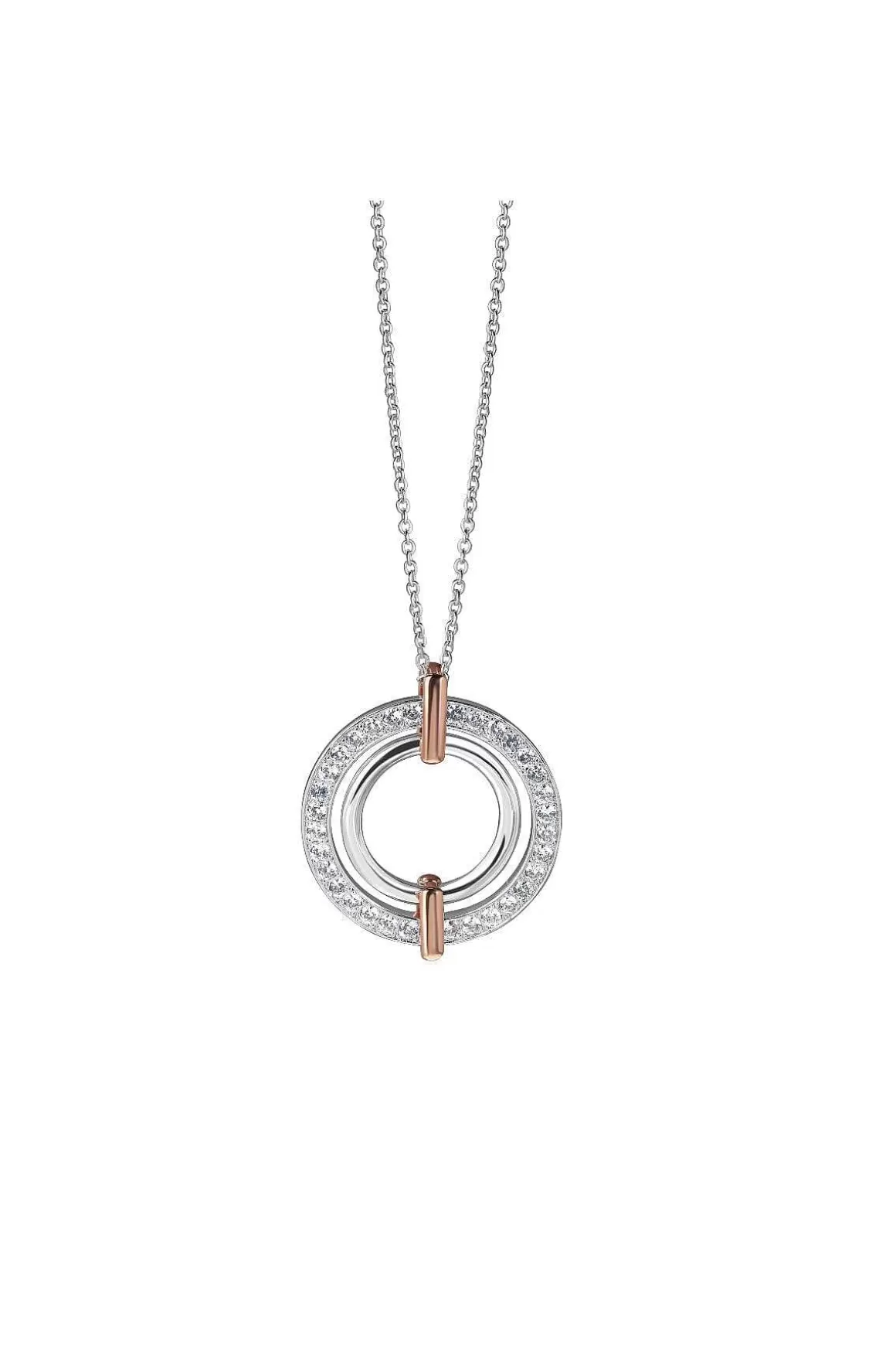 Newbridge Silverware Jewellery Tiamo Circular Pendant Flash Sale