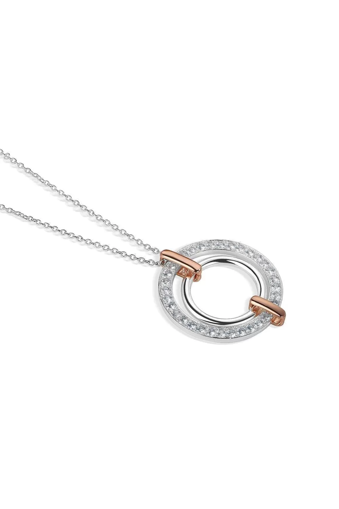 Newbridge Silverware Jewellery Tiamo Circular Pendant Flash Sale