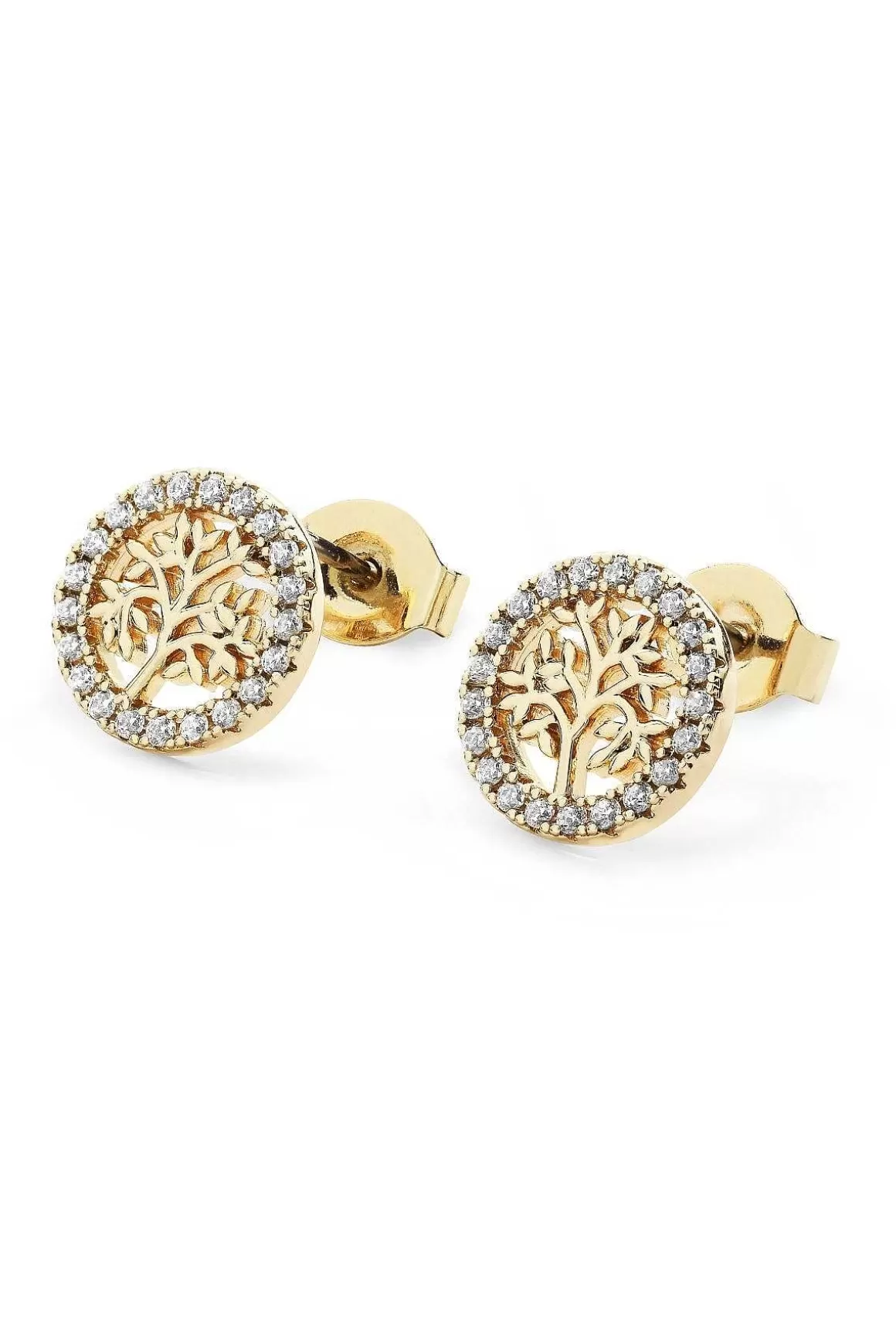 Tipperary Crystal Jewellery Tree Of Life Circle Stud Earrings Outlet