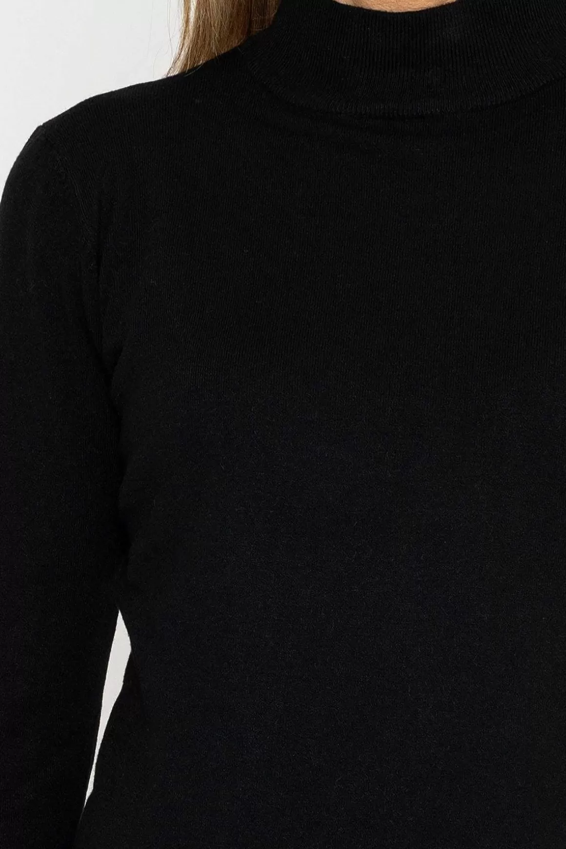 J'aime la Vie Turtleneck Knit In Black Flash Sale