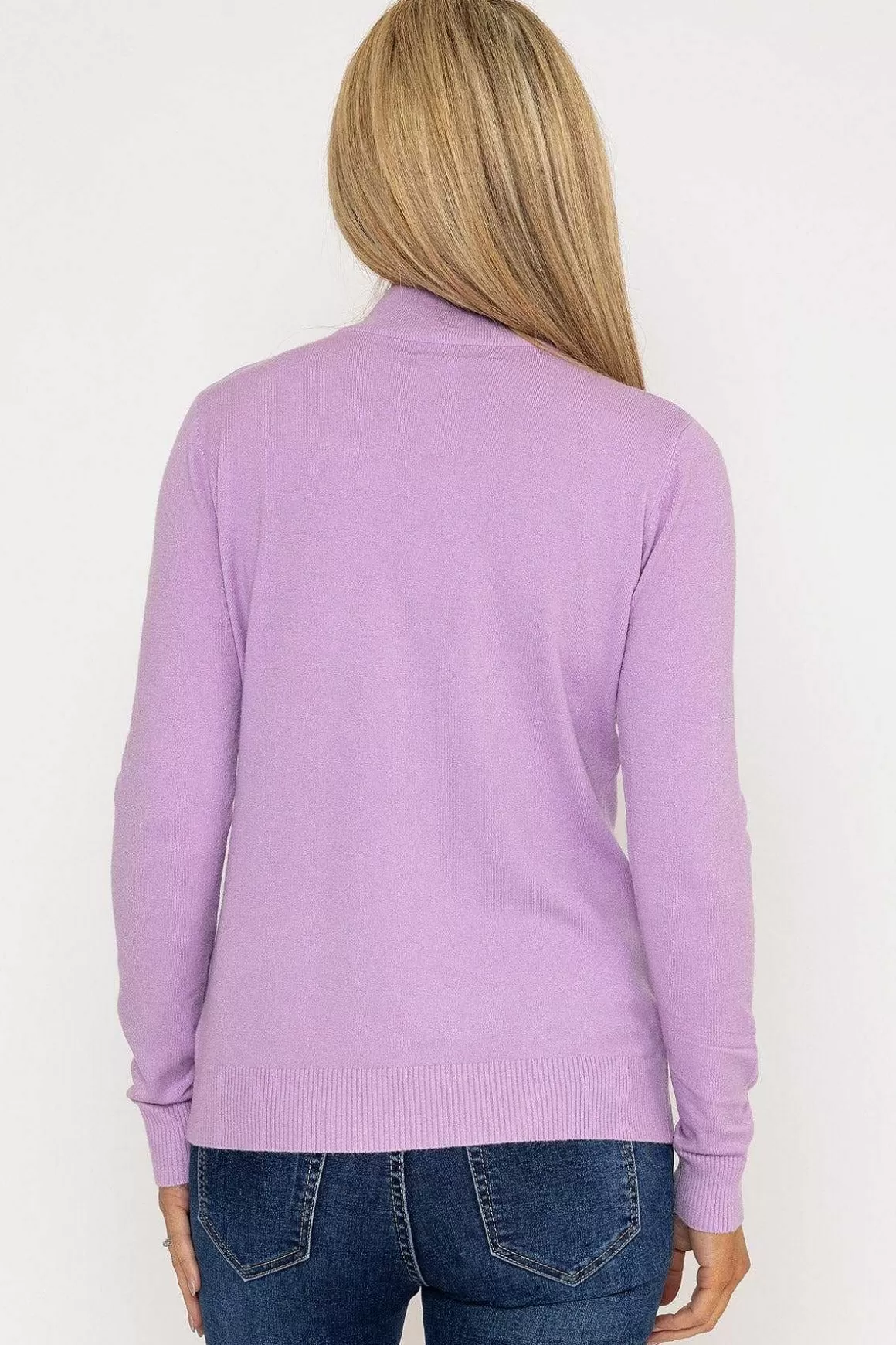 J'aime la Vie Turtleneck Knit In Lilac Flash Sale