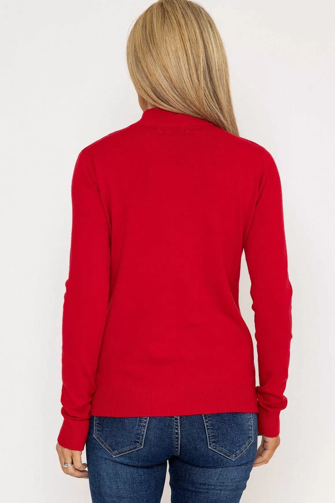 J'aime la Vie Turtleneck Knit In Red Best Sale