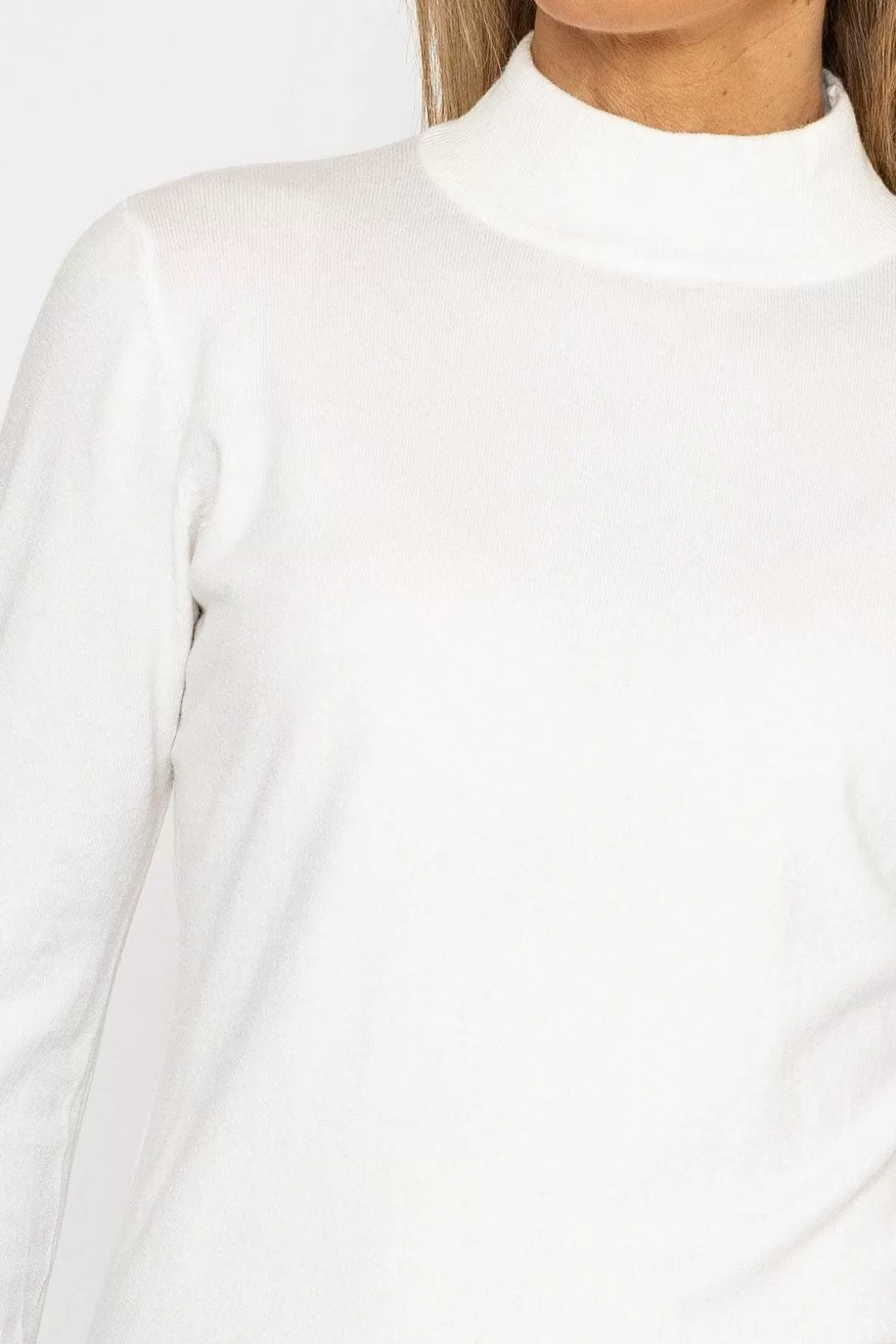 J'aime la Vie Turtleneck Knit In White Shop