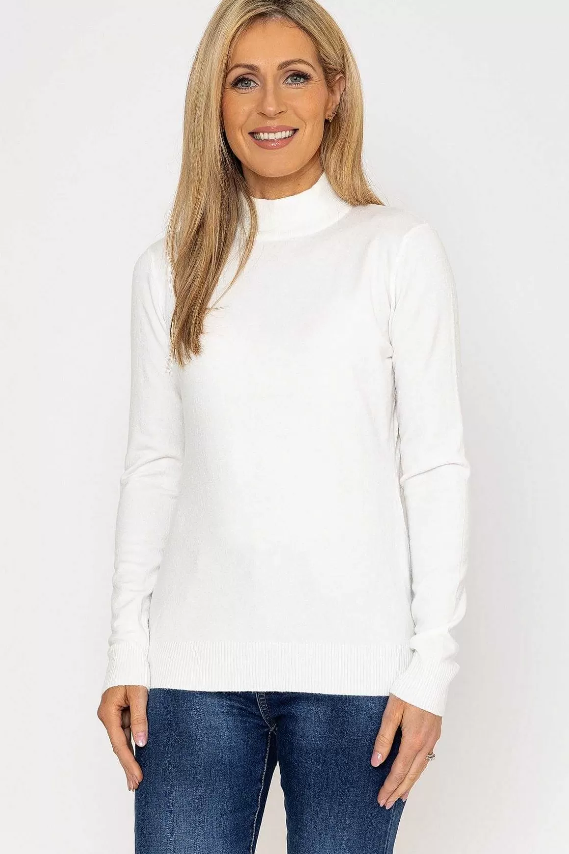 J'aime la Vie Turtleneck Knit In White Shop