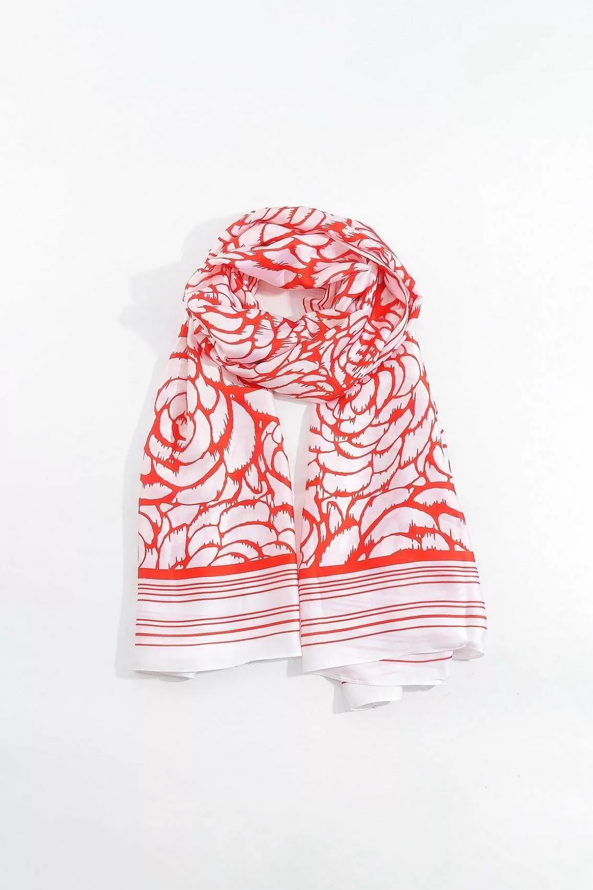 SOUL Accessories Two Tone Floral Scarf In Red Best