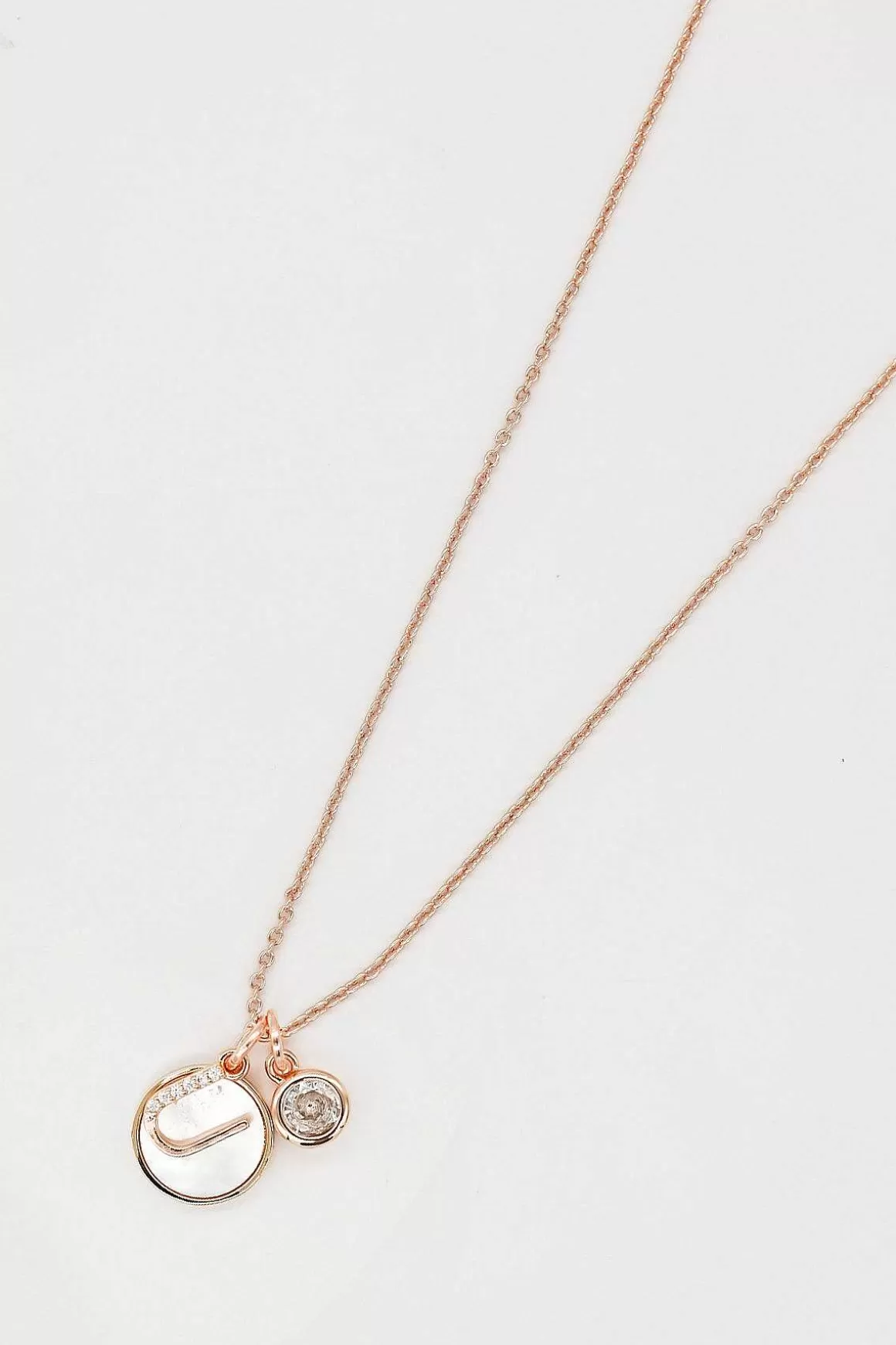 Cherish U Initial Necklace In Rose Gold Best