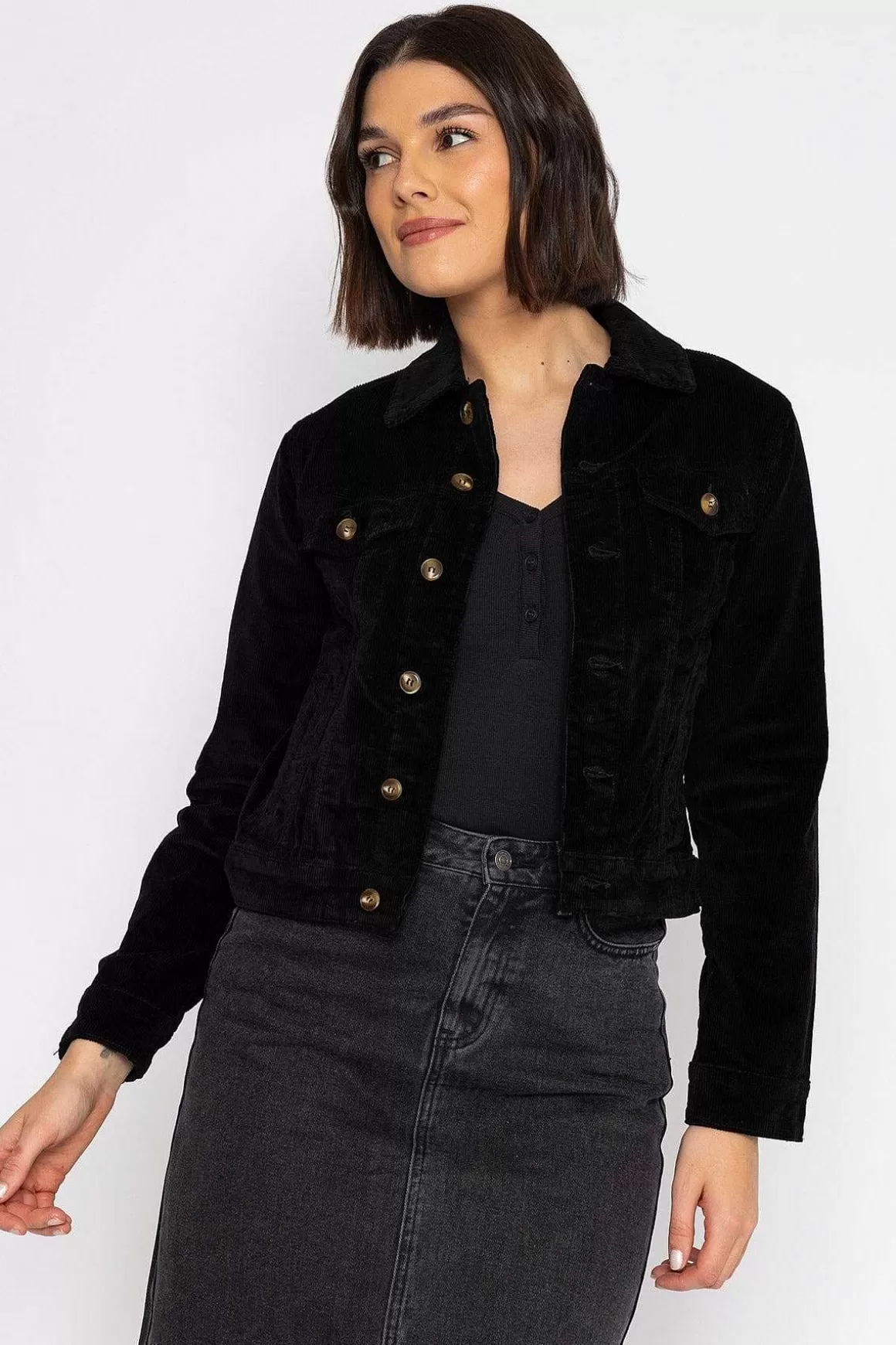 Oraije Vaina Velvet Jacket In Black Fashion