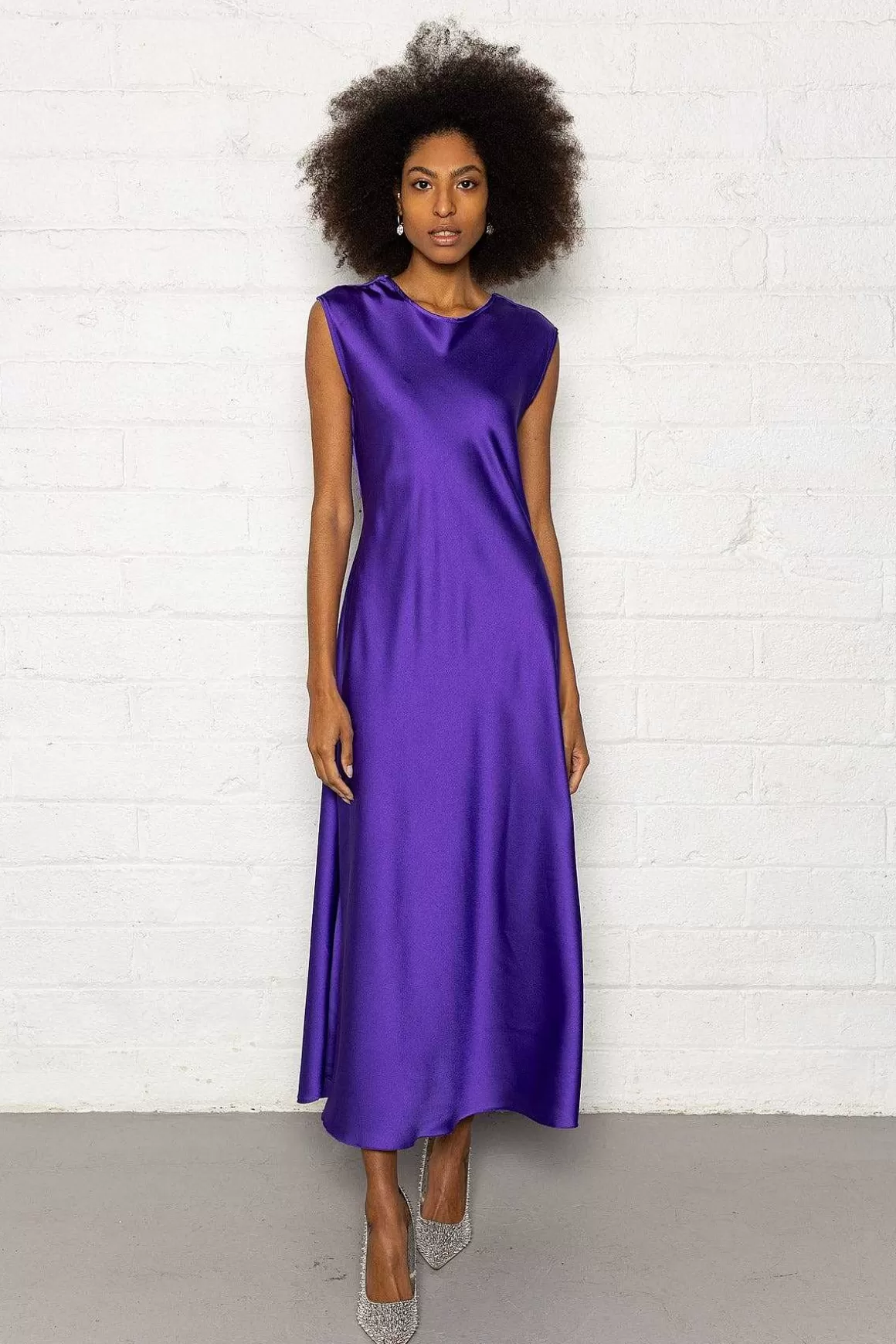 Pala D'oro Sport Vanessa Midi Dress In Purple Sale