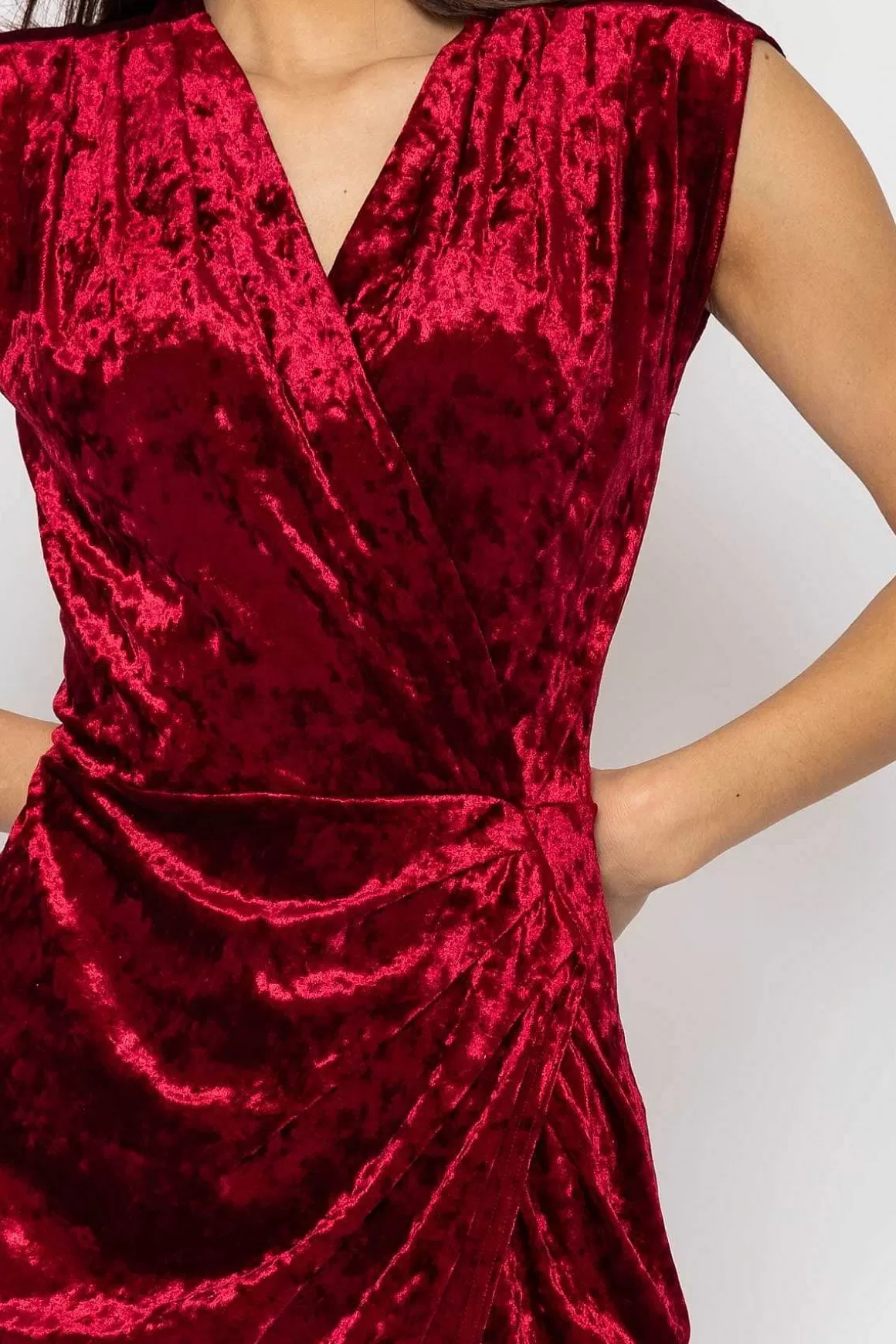 J'aime la Vie Velour Tammy Dress In Red Best