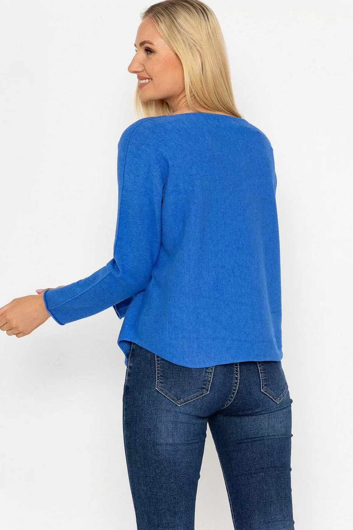 Pala D'oro V-Neck Jumper In Blue Cheap