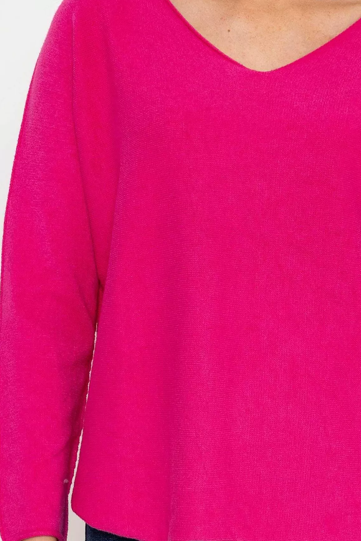 Pala D'oro V-Neck Jumper In Pink Outlet