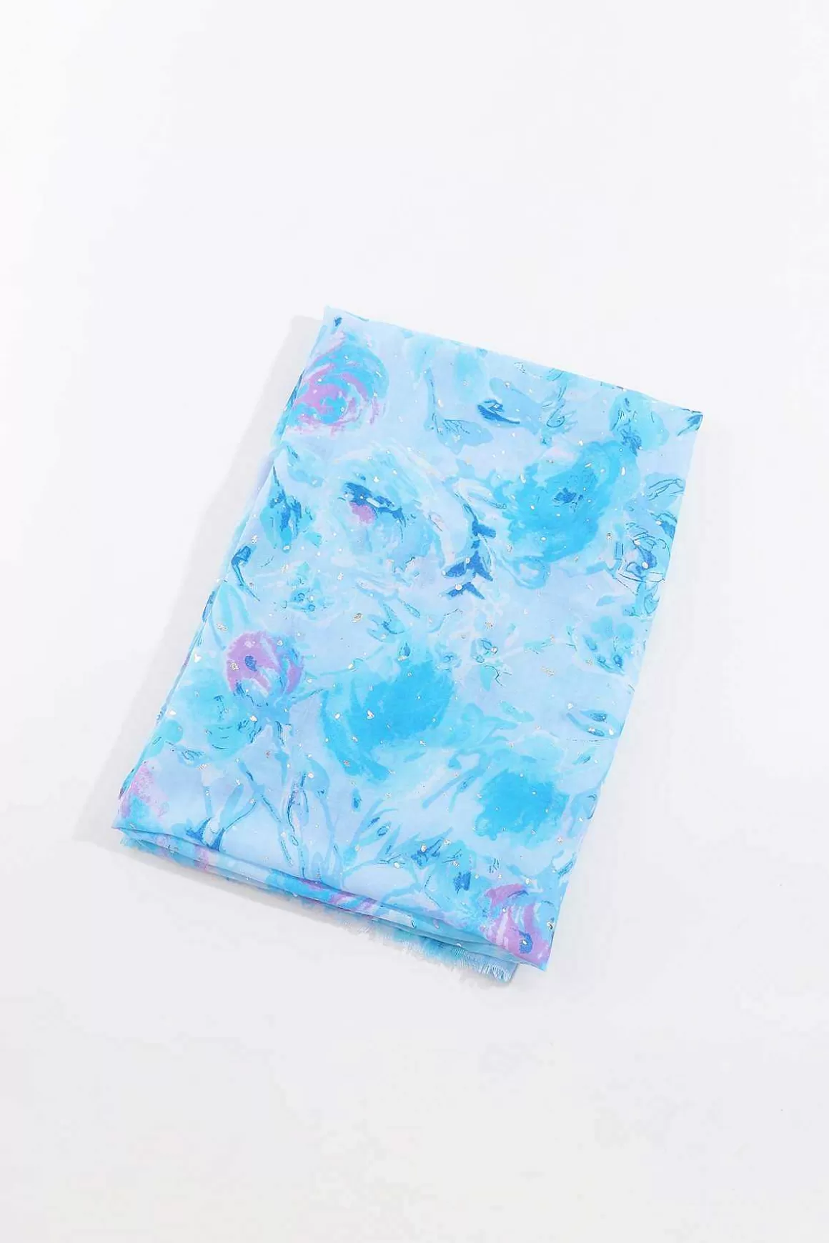 SOUL Accessories Watercolour Rose Scarf In Blue Outlet