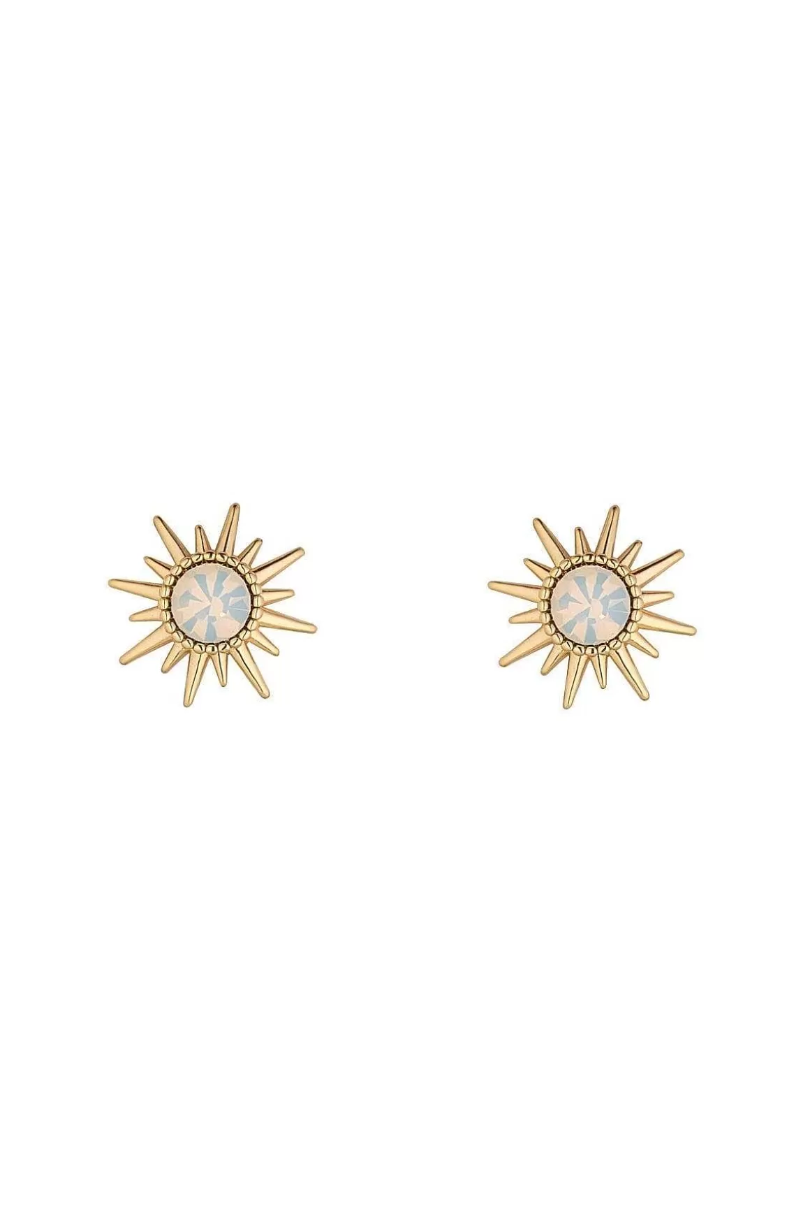 Knight & Day White Opal Crystal Sunshine Earrings Fashion