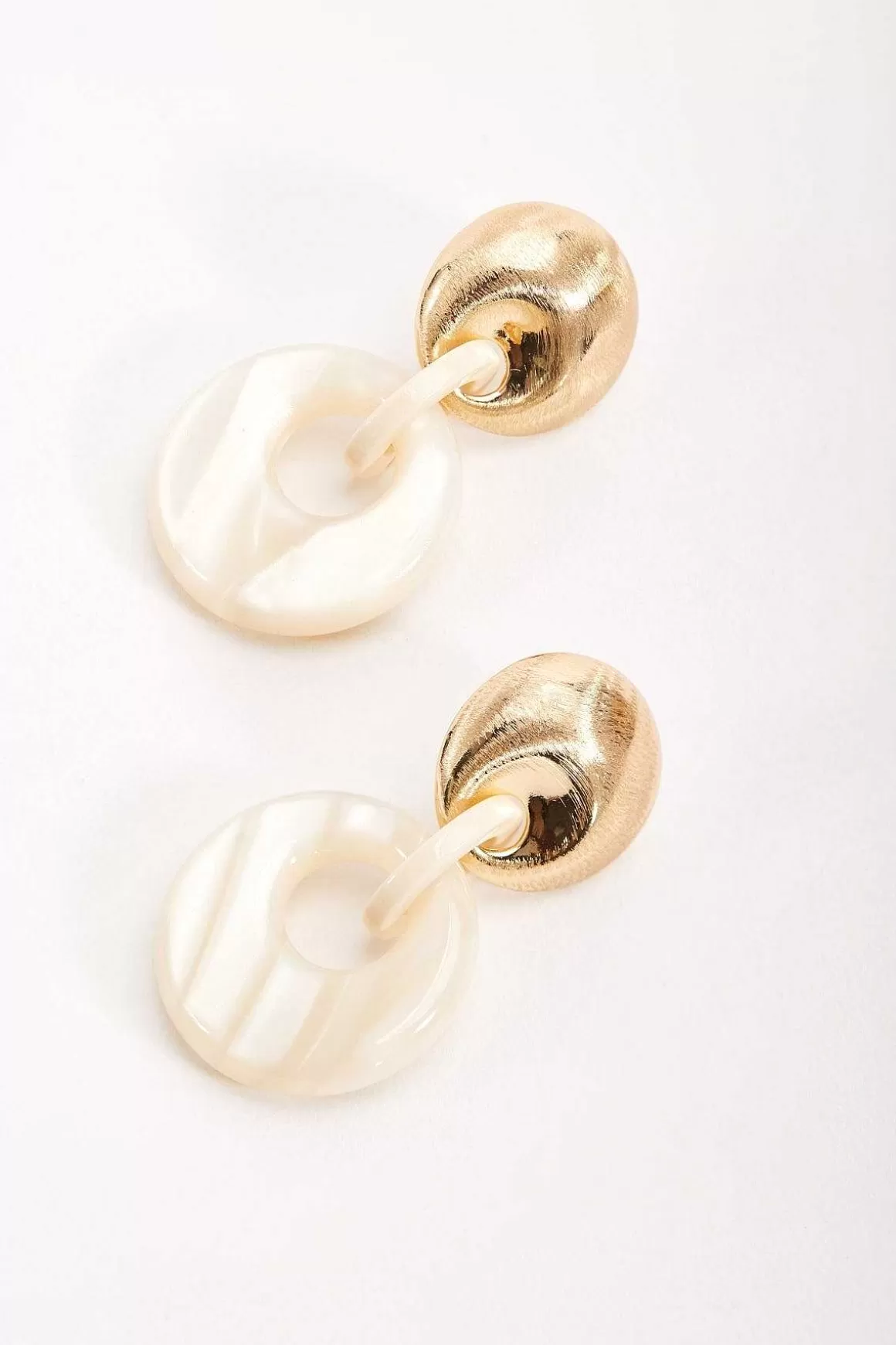 Soul Jewellery White Tortoise Drop Link Earrings New