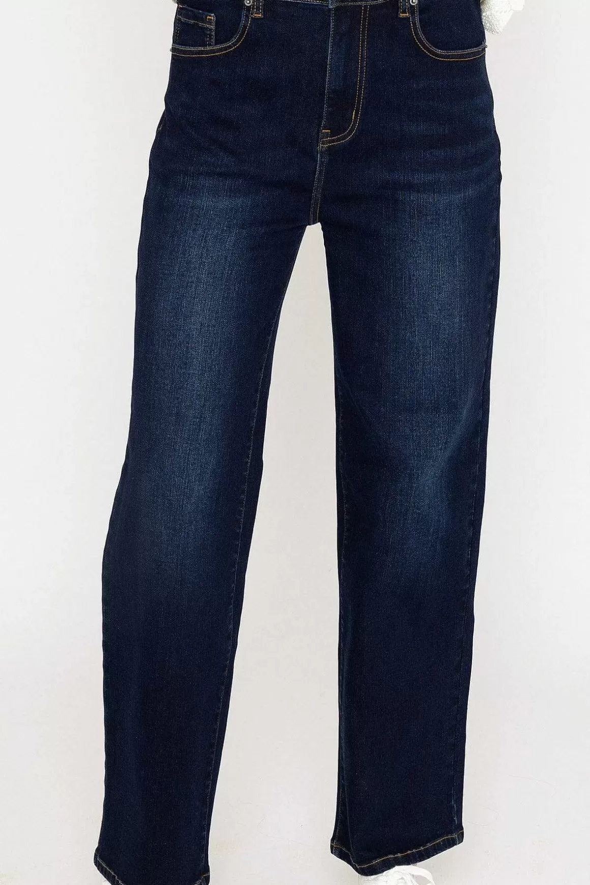 Kelly & Grace Weekend Wide Leg Denim Jeans In Indigo Outlet